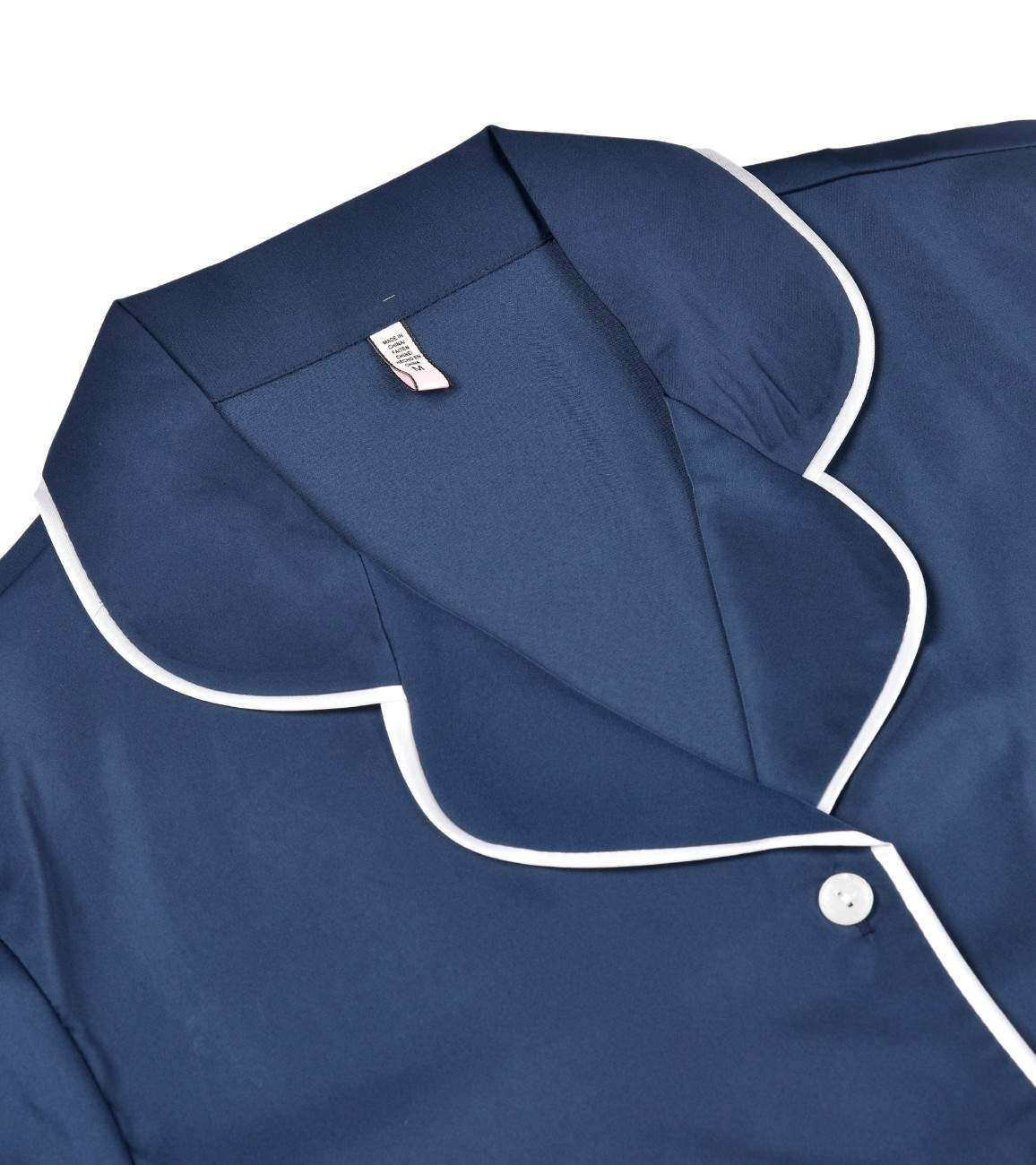 Premsons® Satin-Smooth Silk Nightwear Set - Relaxed Fit Pajamas with Button Shirt with Lining