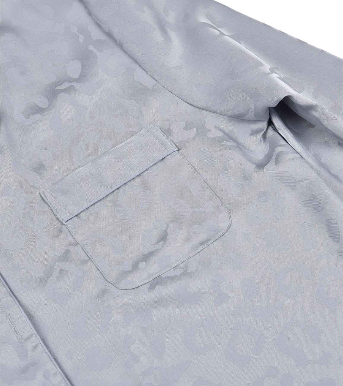 Premsons® Satin-Smooth Silk Nightwear Set - Relaxed Fit Pajamas with Button Shirt - Leopard Print