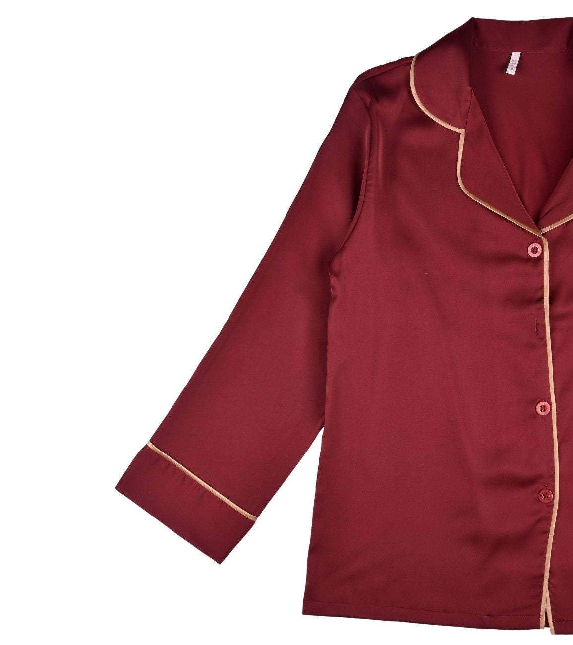 Premsons® Satin-Smooth Silk Nightwear Set - Relaxed Fit Pajamas with Button Shirt with Lining