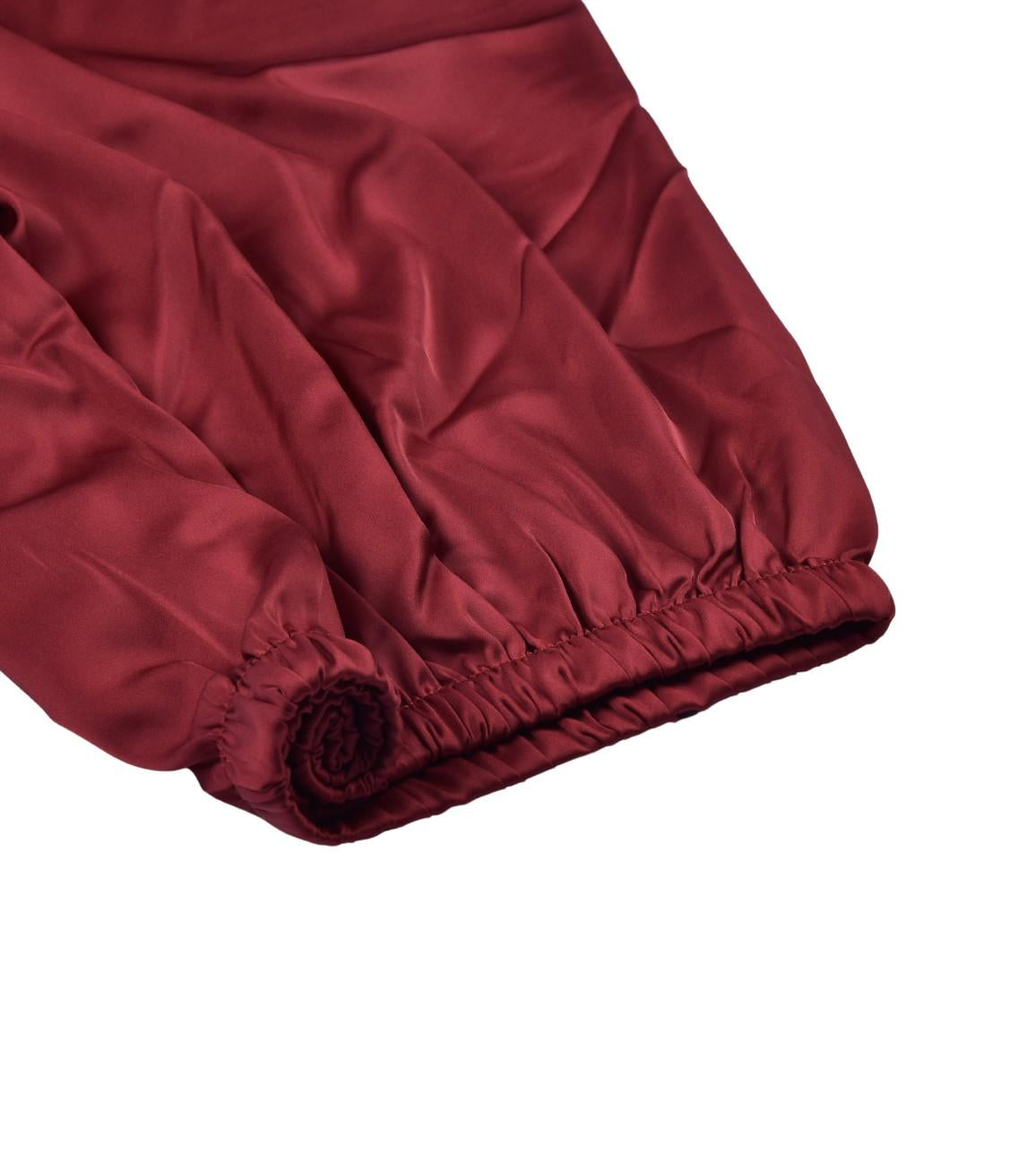 Premsons® Satin-Smooth Silk Nightwear Set - Relaxed Fit Pajamas with Button Shirt with Lining