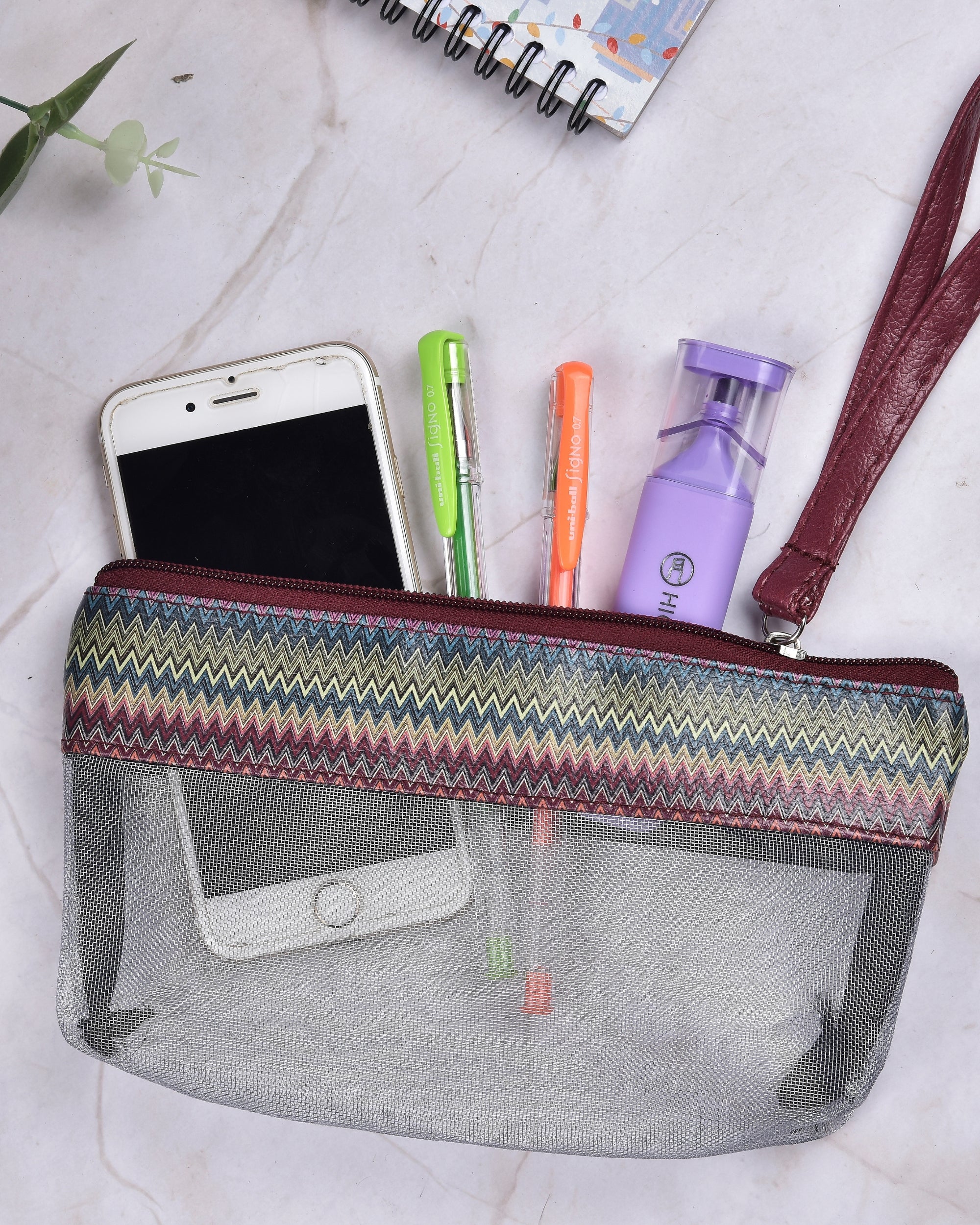 Premsons® Multi Zigzag Net Pouch – Lightweight, Stylish & Durable Organizer Bag