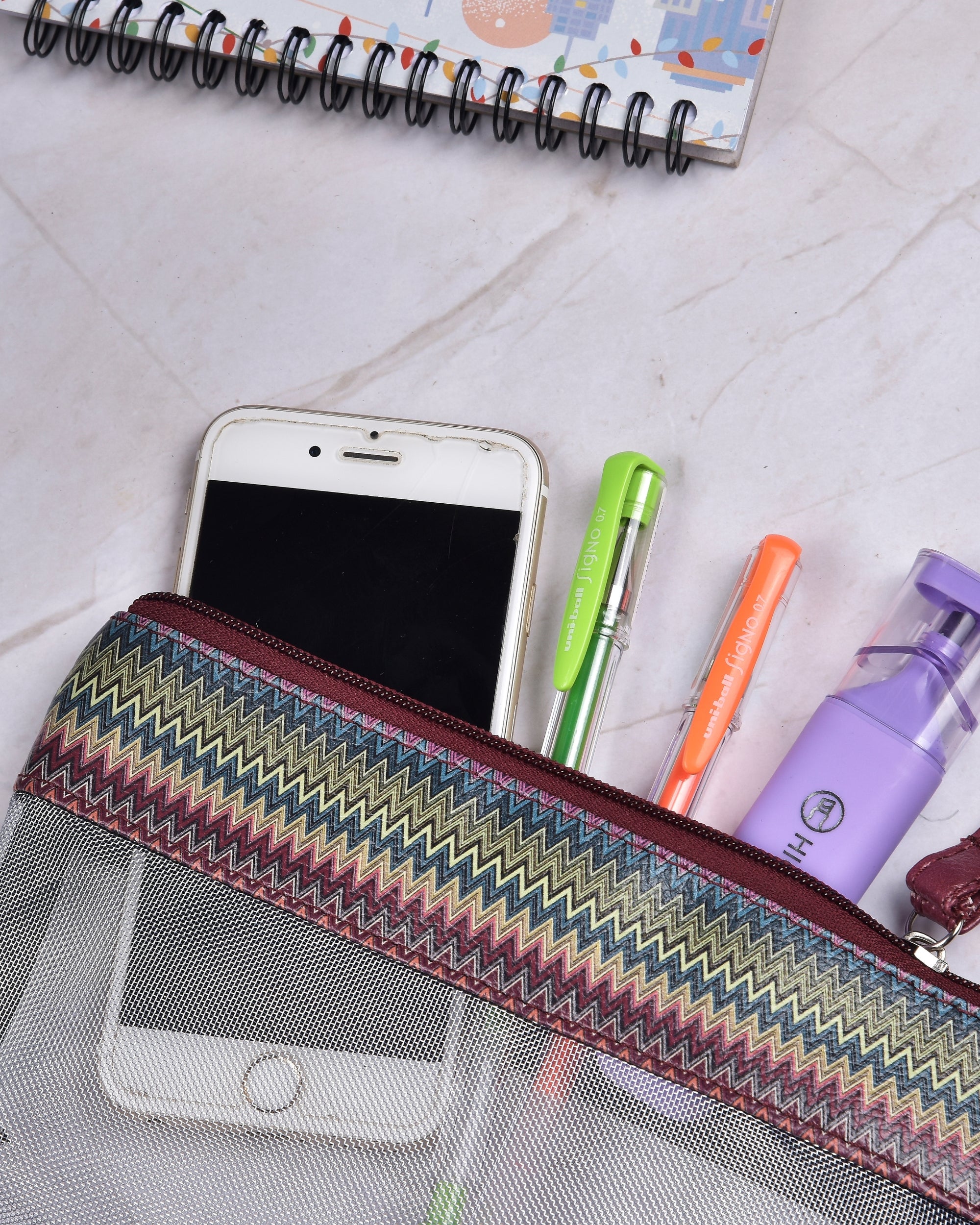 Premsons® Multi Zigzag Net Pouch – Lightweight, Stylish & Durable Organizer Bag