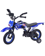 Premsons® Kids Cycle Motorcycle-Style with Training Wheels – Sturdy Frame Bicycle for Boys & Girls – Durable & Stylish Design for Outdoor Fun – Blue