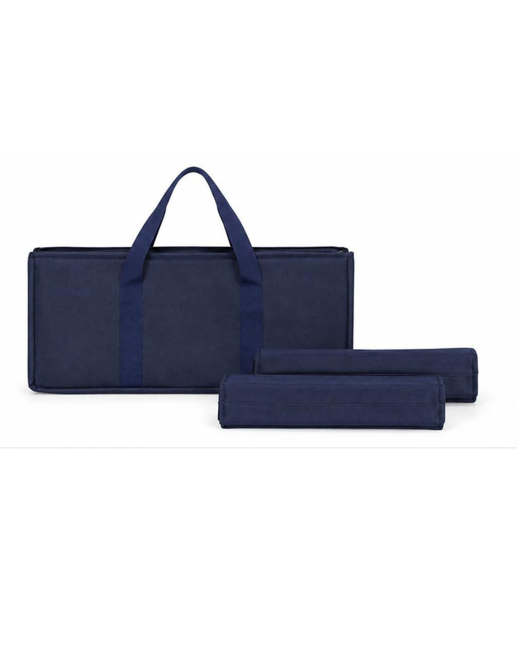 Premsons® Mahjong Carry Bag with 2 Tile & Rack Cases | Premium Travel Storage Bag Set Blue