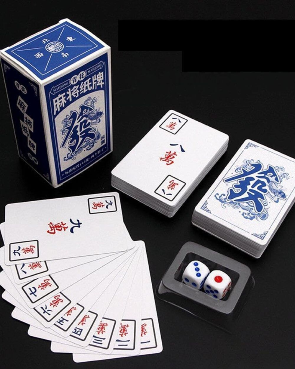 Premsons® Mahjong Playing Cards – Portable Mahjong Card Game for Family, Party & Travel Use - Pack of 2 Card Sets
