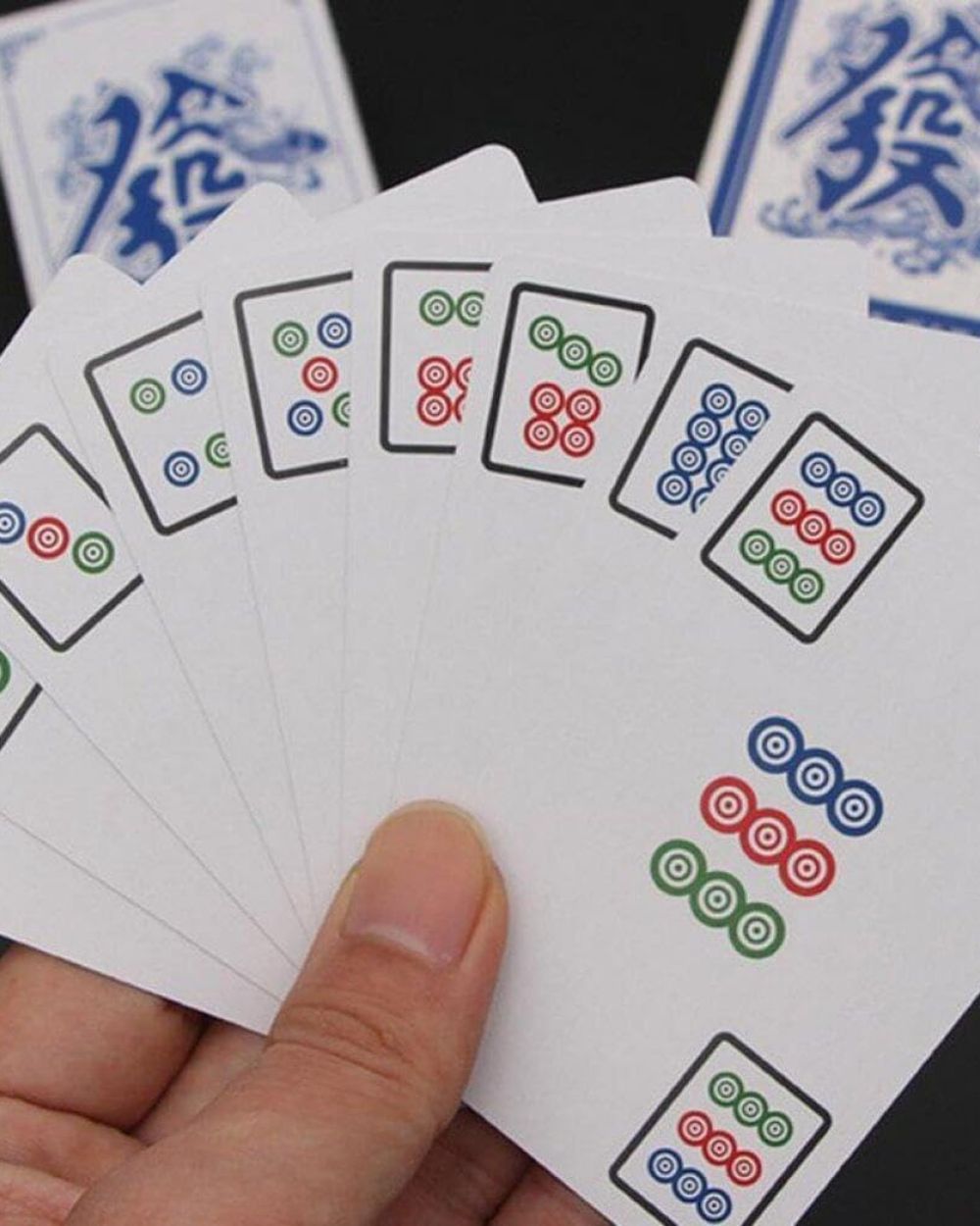 Premsons® Mahjong Playing Cards – Portable Mahjong Card Game for Family, Party & Travel Use - Pack of 2 Card Sets