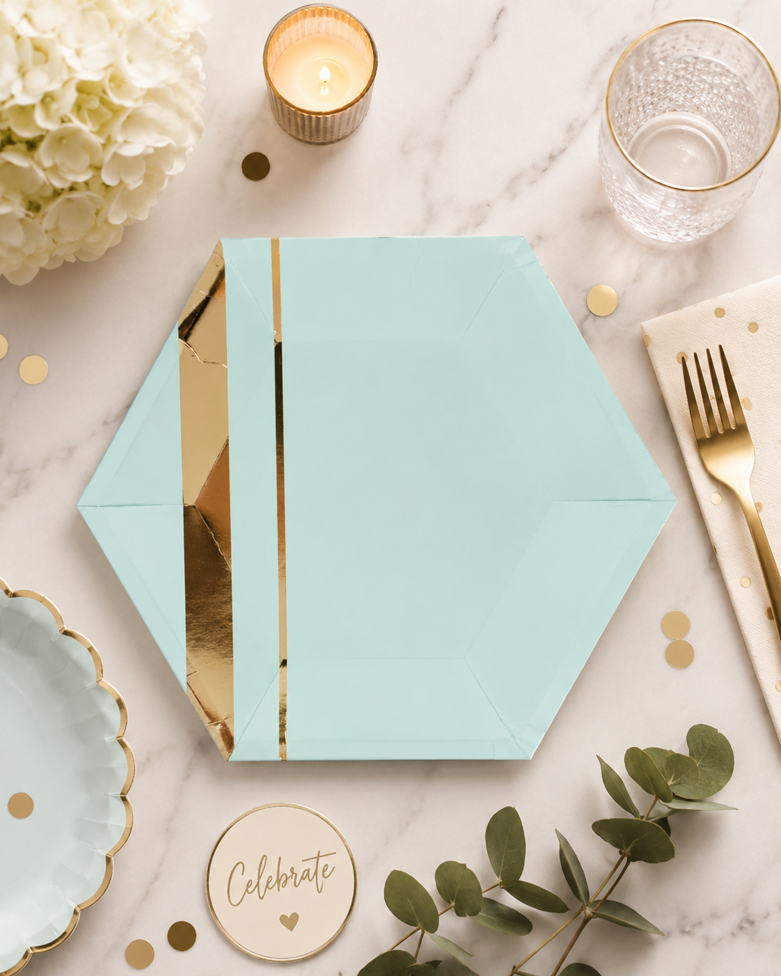 Premsons® Party Plates – Stylish Disposable Plates for Birthdays, Celebrations & Gatherings (set of 10 ) (Pack of 2)