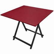 Premsons® Mahjong Foldable Table for Indoor Games and Home Use-Maroon