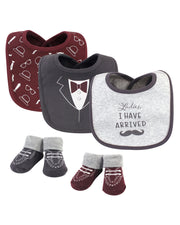 Premsons® “Ladies I Have Arrived” Baby Bib and Socks Set – Cute One Size Cotton Gift Set