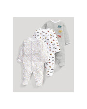 Premsons® Baby Boy Jumpsuits & Bodysuits – Pack of 4 Everyday Cotton Essentials