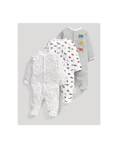 Premsons® Baby Boy Jumpsuits & Bodysuits – Pack of 4 Everyday Cotton Essentials