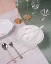 Premsons® 8.5" Melamine Serving Bowls – Set of 6, Elegant Floral Print | Durable & Stylish Dinnerware for Kitchen & Dining