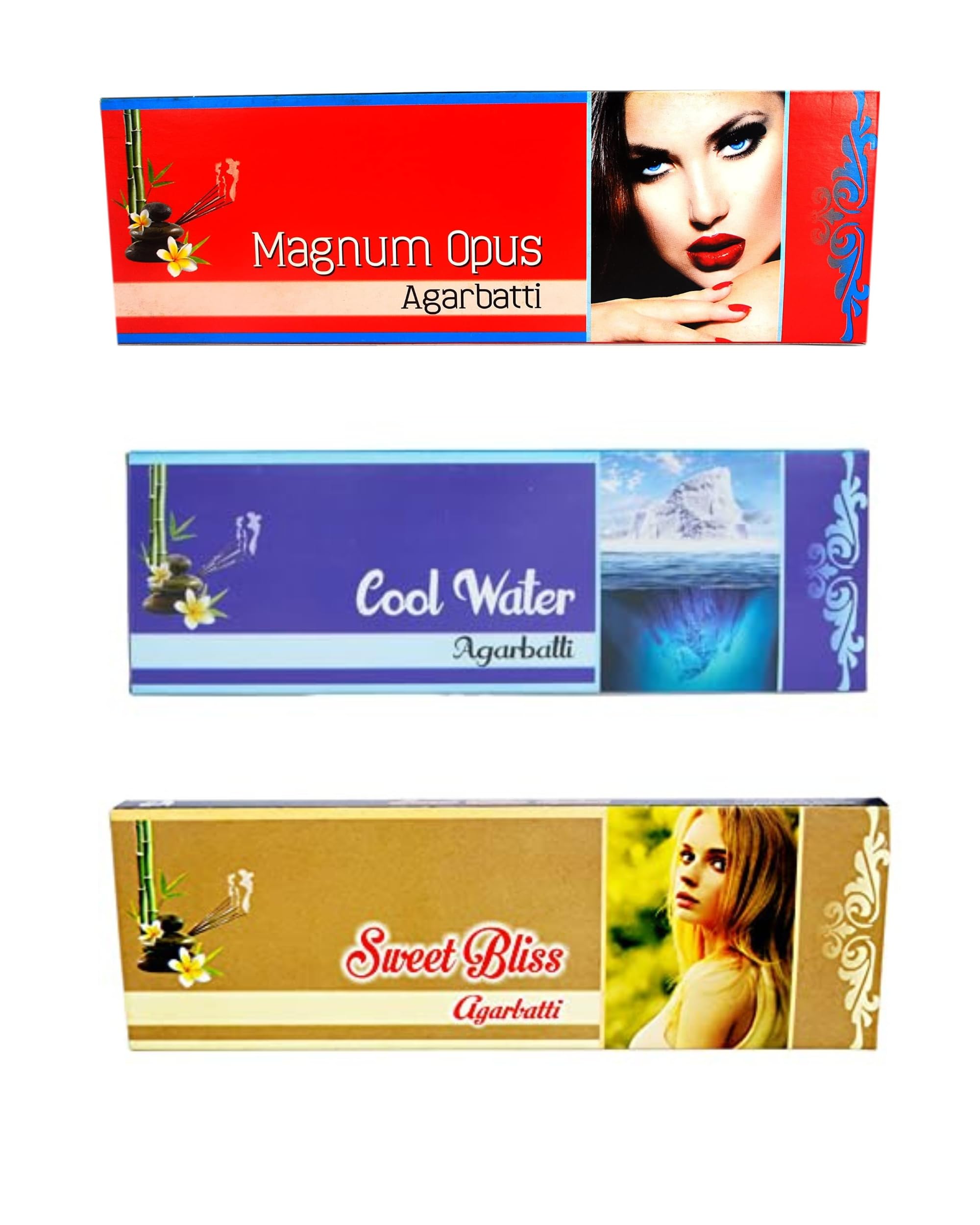 Eternia® Classic Tranquil Luxury Burning Incense Sticks Set for Men & Women | Long-Lasting Aromatic Agarbatti with Soothing Fragrances for Relaxation & Meditation - Pack of 3