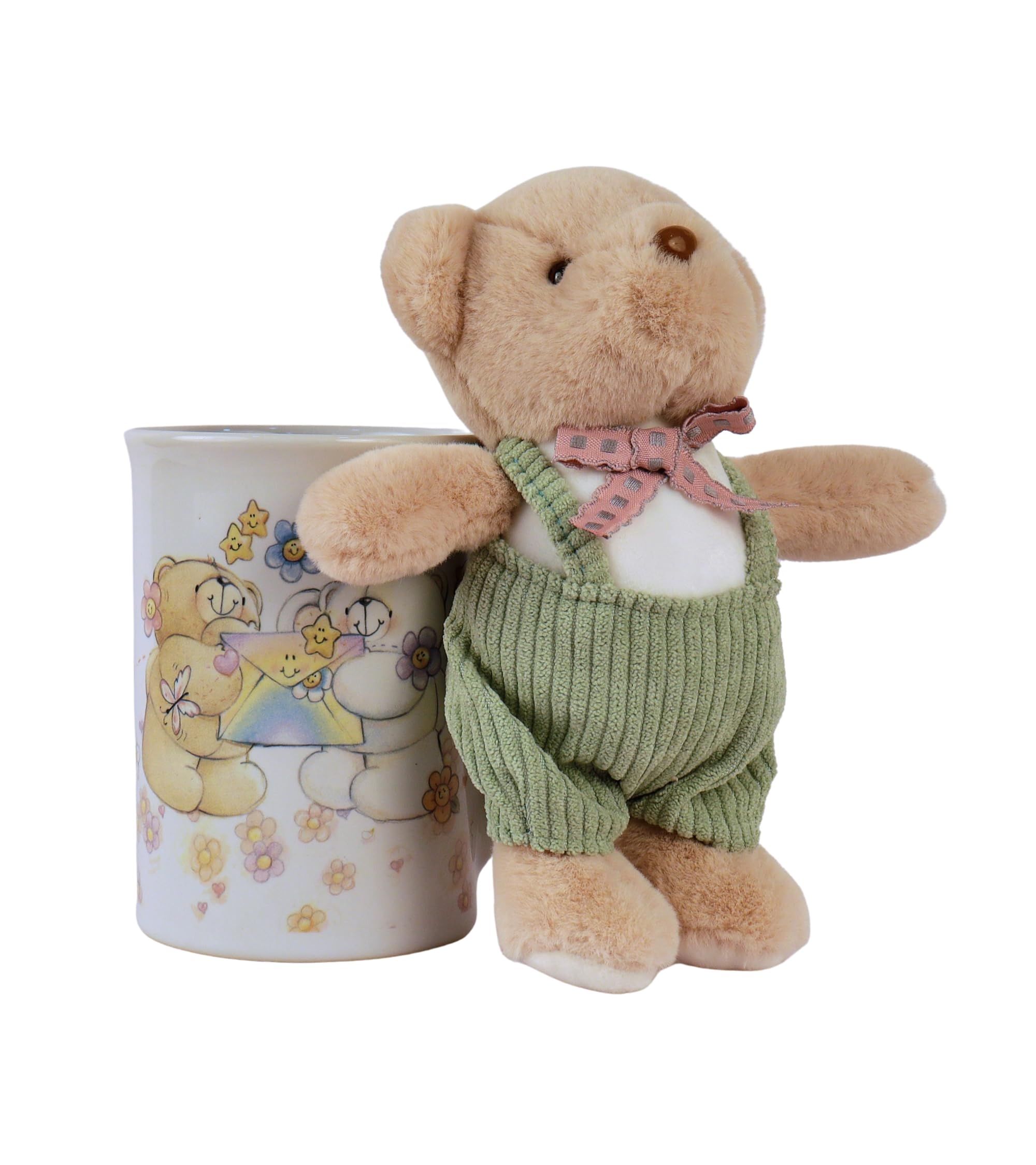 Premsons® Gift Combo – Ceramic Coffee Mug with Teddy Bear Keychain for Siblings | Thoughtful Gift Edition for Brother & Sister – Ideal for Tea, Coffee, Milk & More