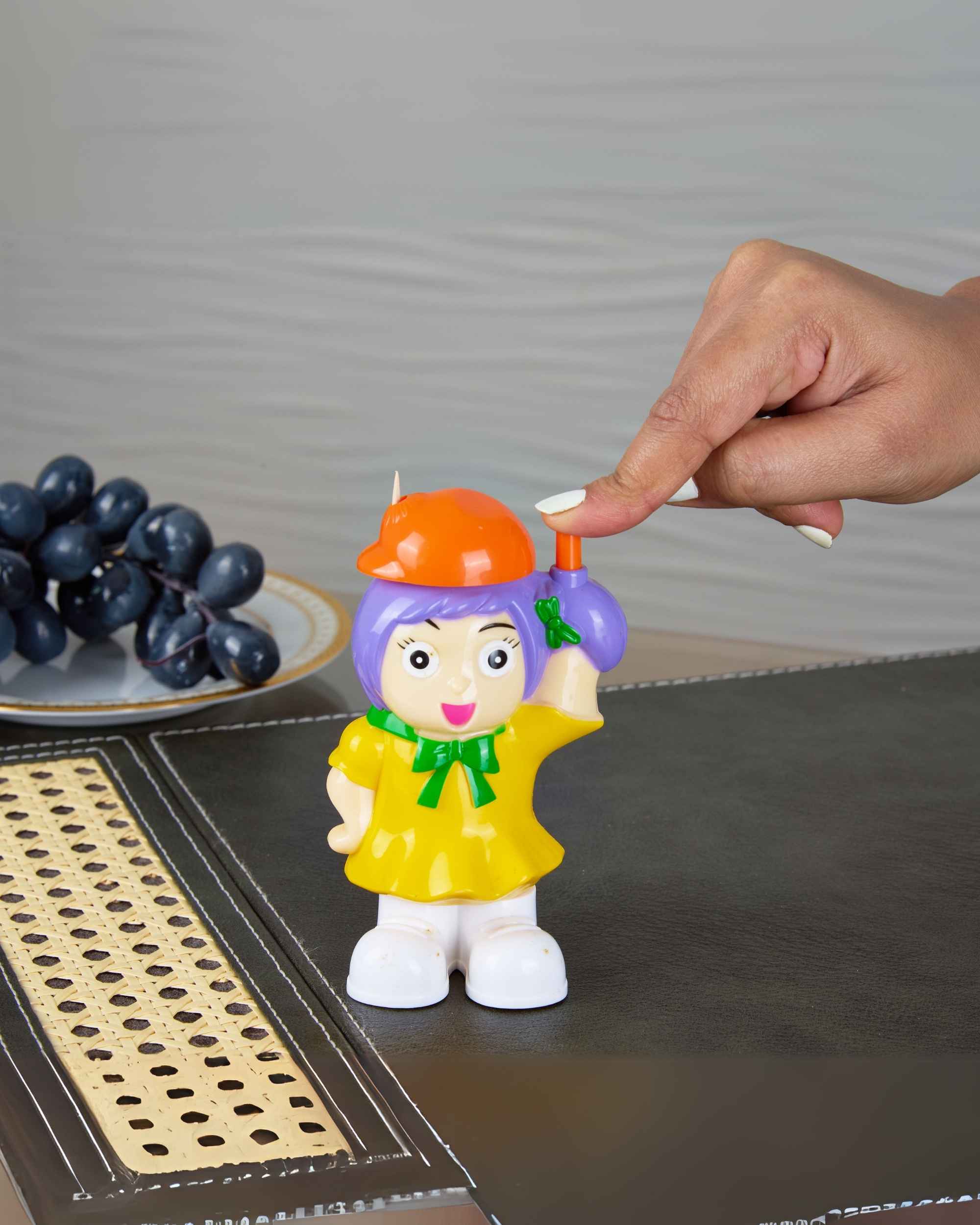 Premsons® Toothpick Dispenser – Creative Boy Shaped Decorative and Functional Toothpick Holder Box for Kitchen, Party Tables, Restaurants, and Hotel Dining Areas