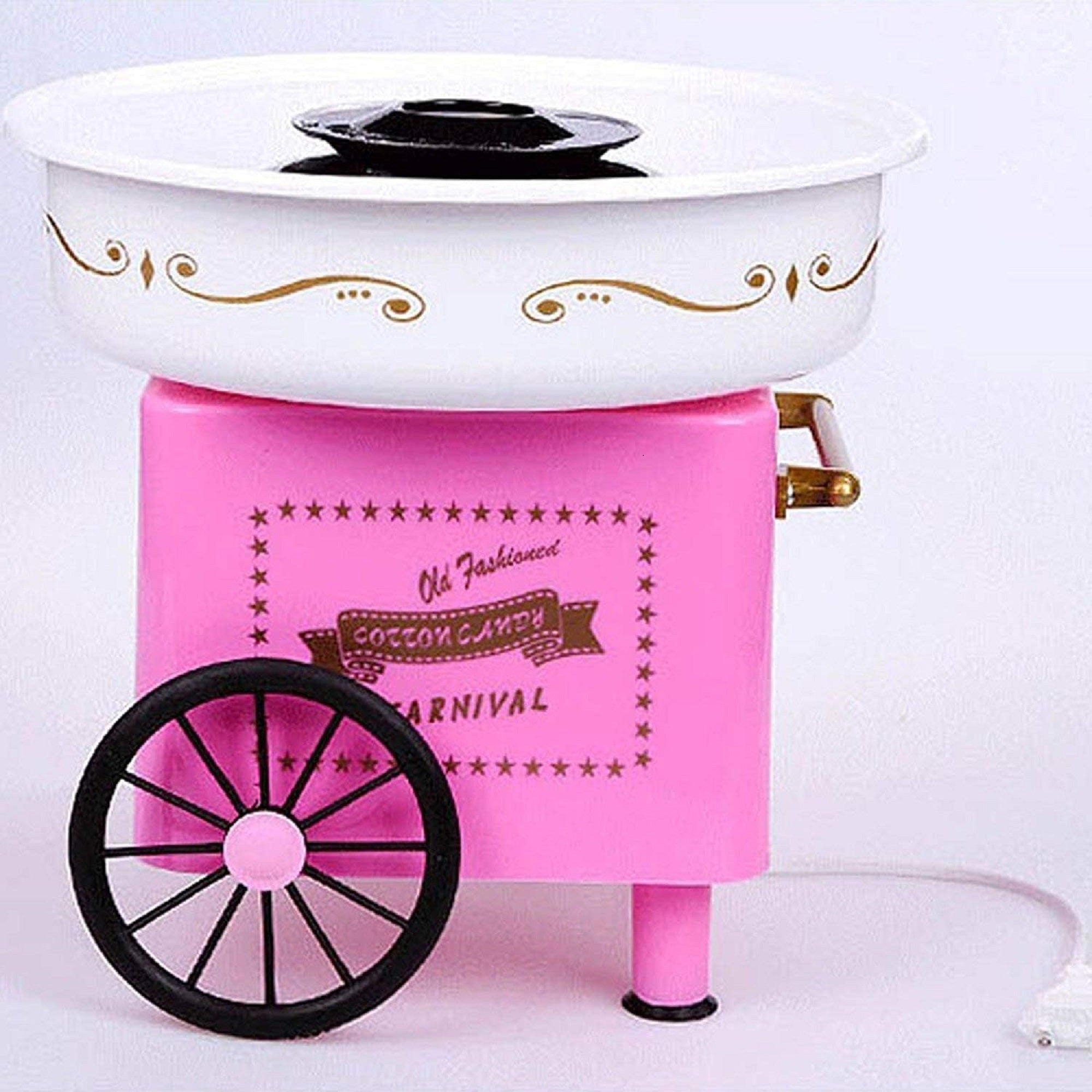 Premsons® Cotton Candy Floss Maker Machine - Nostalgic Household Cotton Candy Appliance for Kids Birthday Carnival Party - Use with Floss Sugar Hard Candy