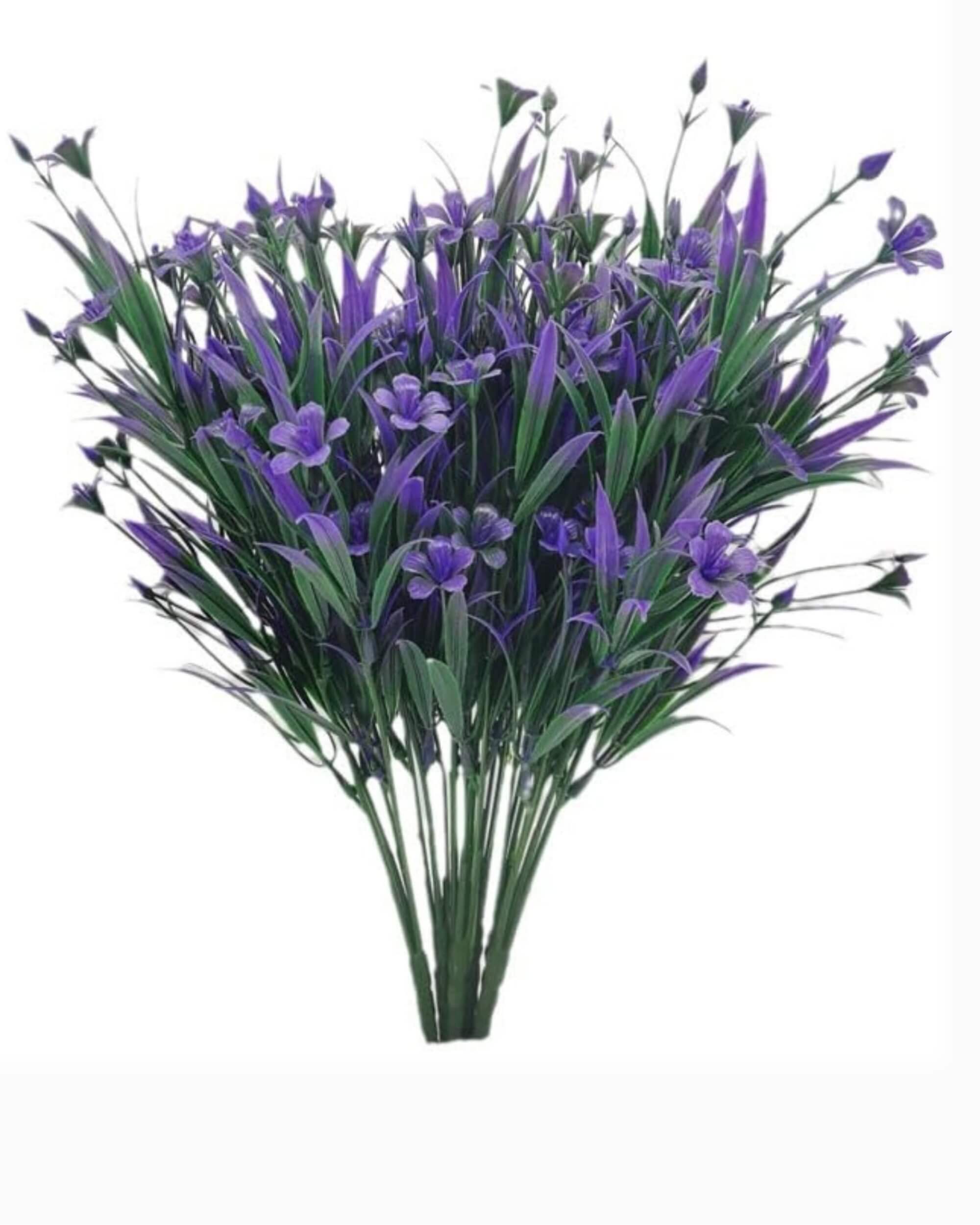 Premsons® Premium Artificial Flower Arrangement – Beautiful, Realistic Purple Flowers for Elegant Indoor & Outdoor Decoration | Perfect for Home, Office, Living Room, Balcony, Events & Parties