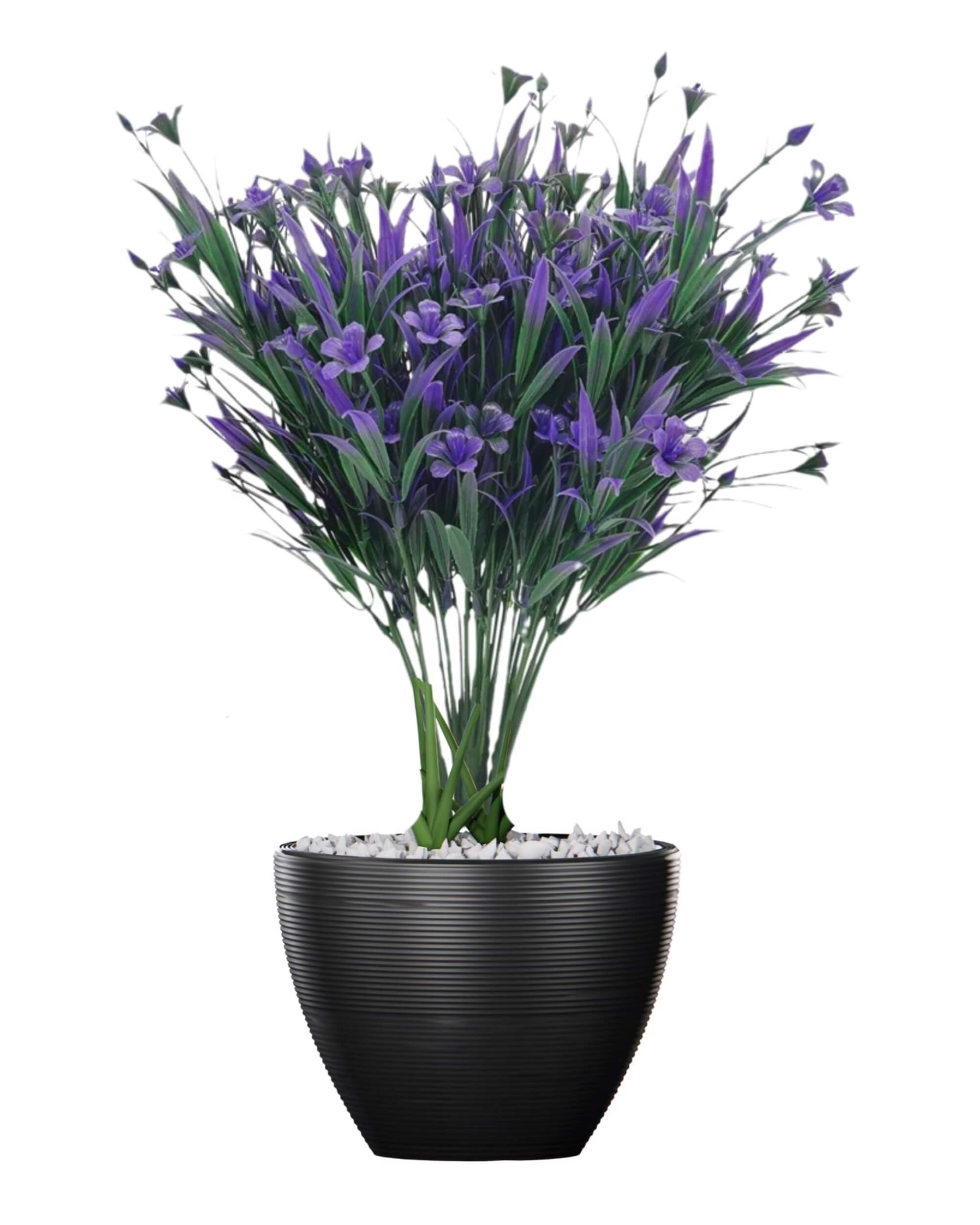 Premsons® Premium Artificial Flower Arrangement – Beautiful, Realistic Purple Flowers for Elegant Indoor & Outdoor Decoration | Perfect for Home, Office, Living Room, Balcony, Events & Parties