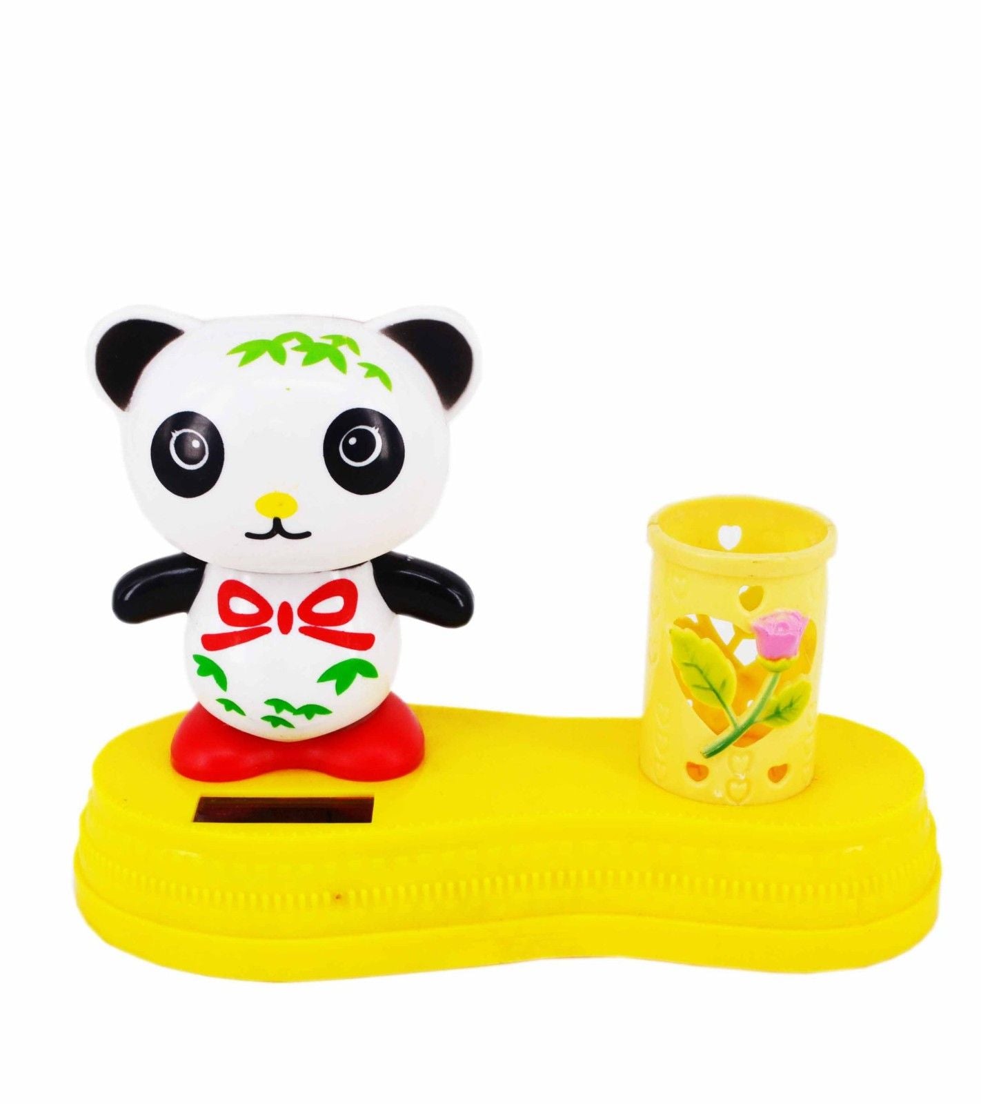Premsons® Panda Bobblehead with Pen Holder – Cheerful Desk Organizer for Office, Kitchen, School