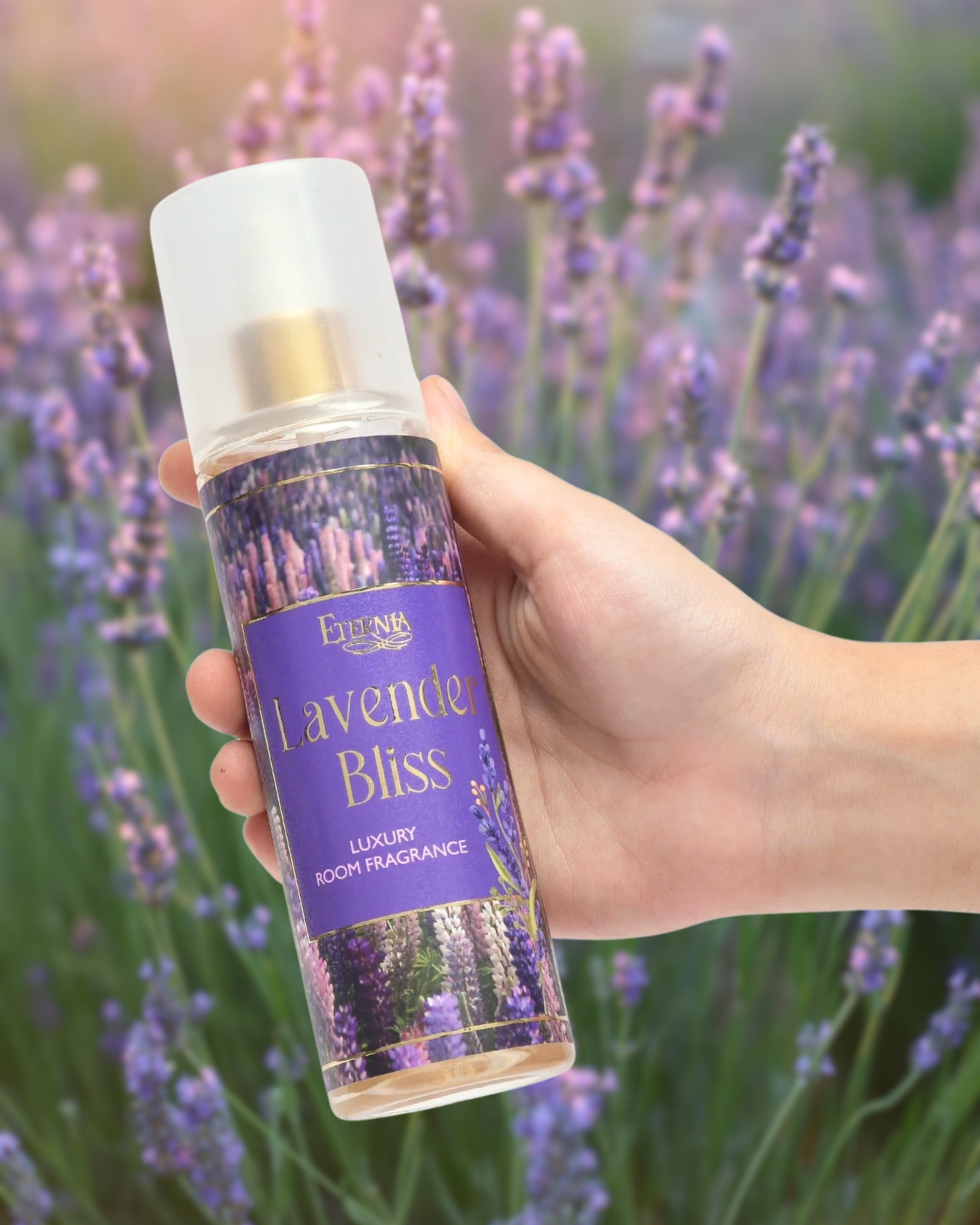 Eternia® Lavender Bliss Room Spray – Calming Floral Aroma | Long-Lasting Air Freshener for Home, Bedroom & Office – 200ml