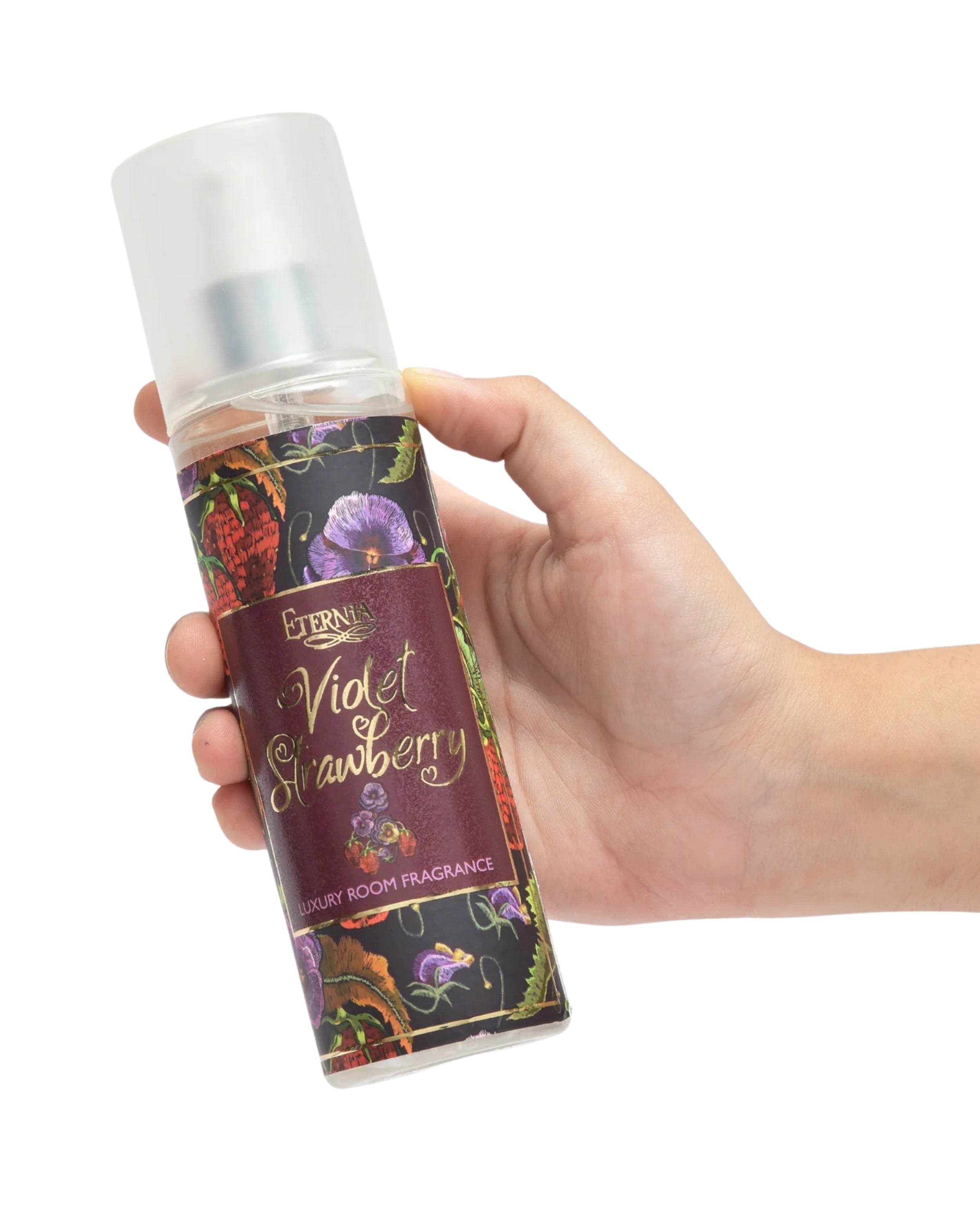 Eternia® Violet Strawberry Luxury Room Spray – Delightful Floral Fruity Fragrance Mist | Refreshing & Long-Lasting Scent for Elegant Spaces – 200ml