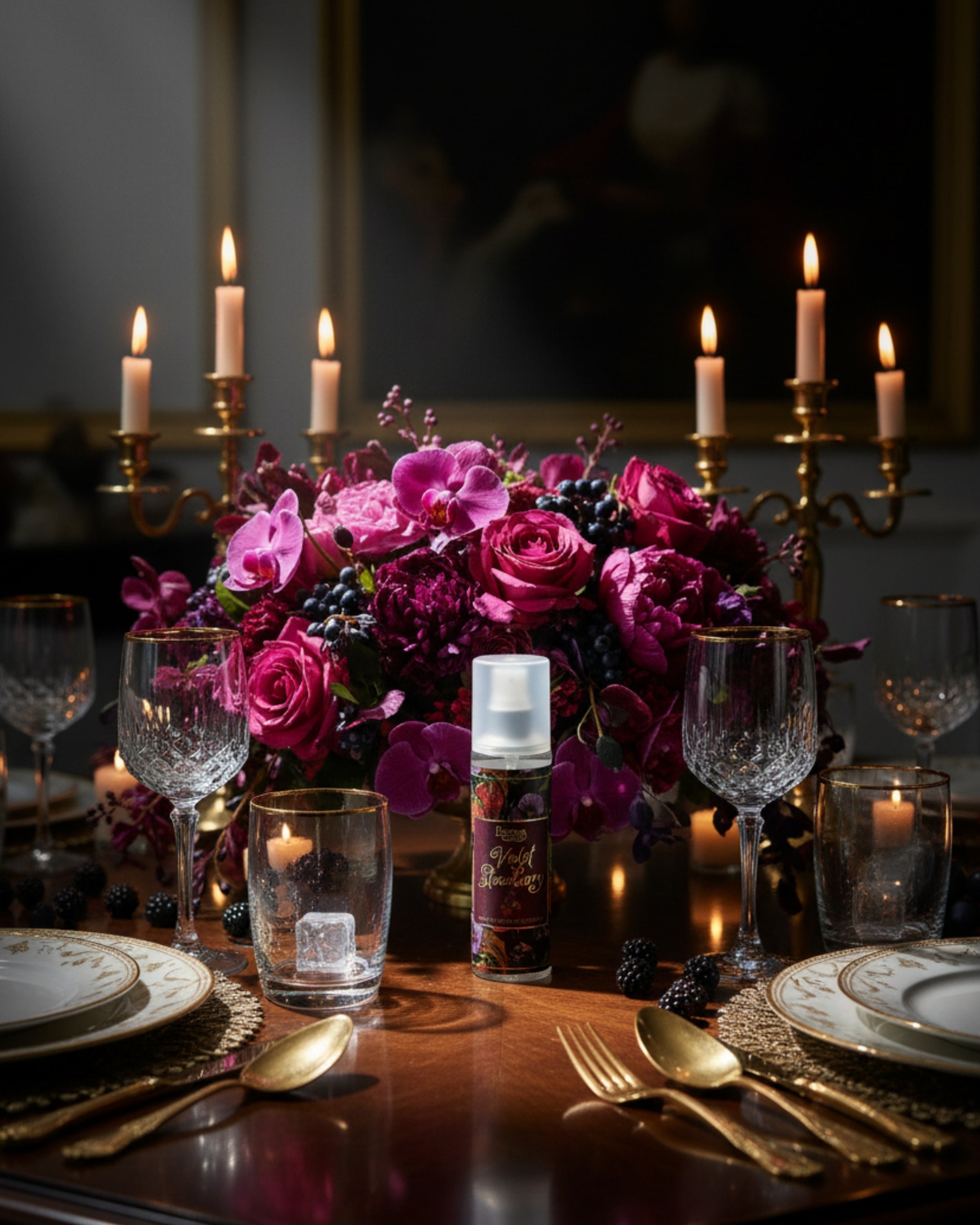 Eternia® Violet Strawberry Luxury Room Spray – Delightful Floral Fruity Fragrance Mist | Refreshing & Long-Lasting Scent for Elegant Spaces – 200ml