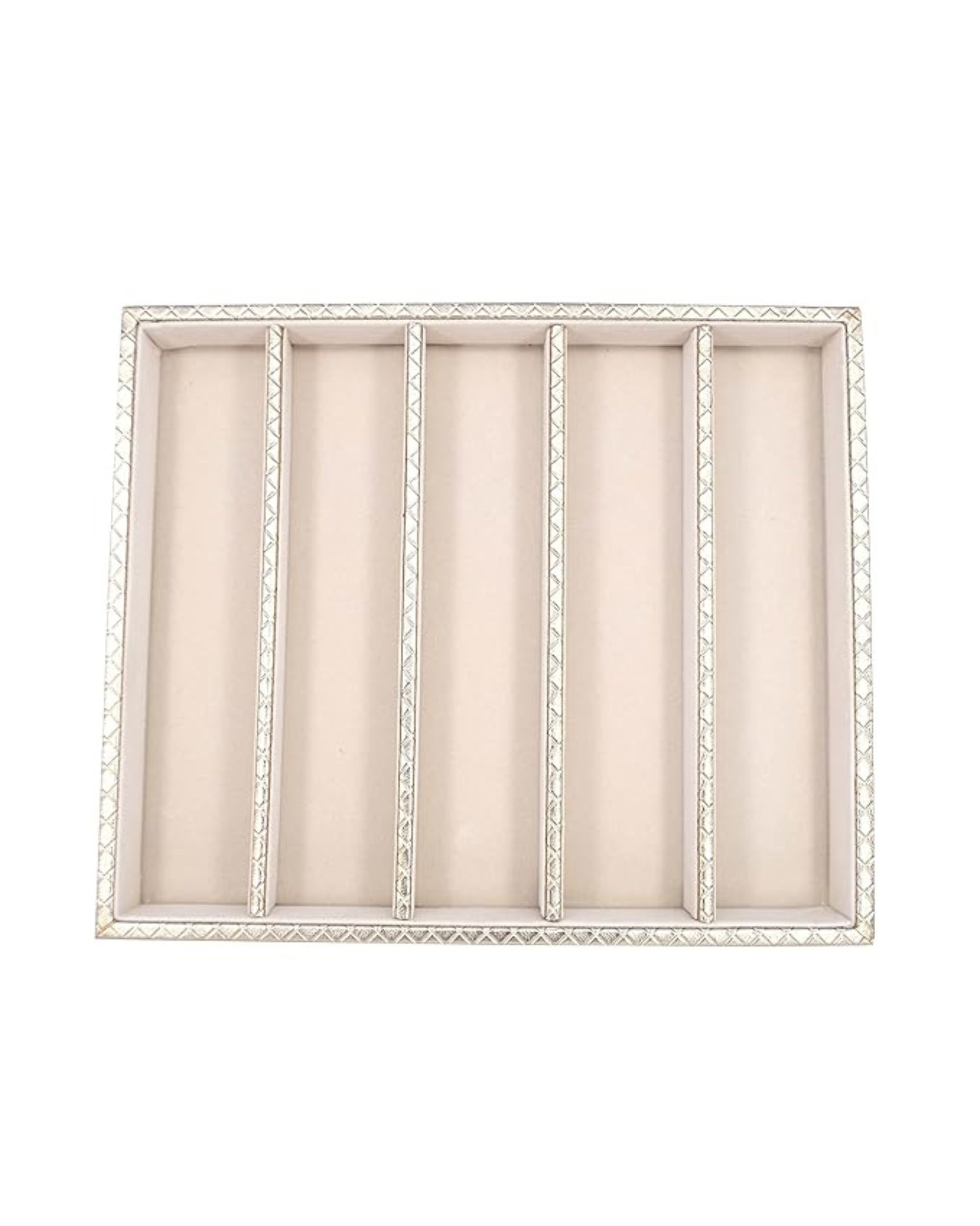 Premsons® Jewellery Tray - PU Leather Watch  Organizer - Multipurpose Drawer Insert - Stackable Jewelry Tray for Bracelet, Necklace Pendant - 5 Sections