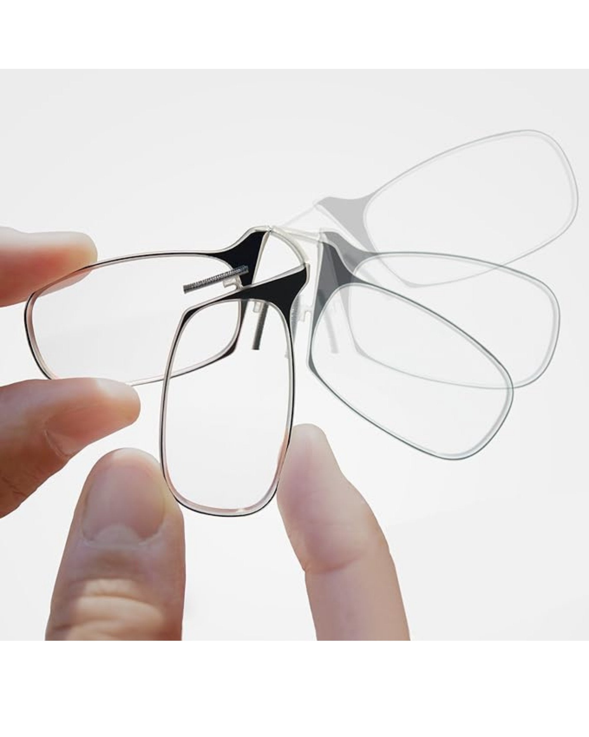 Premsons® Nose Clip Reading Glasses Eyeglass Spectacle Diopter Reading Glasses Black