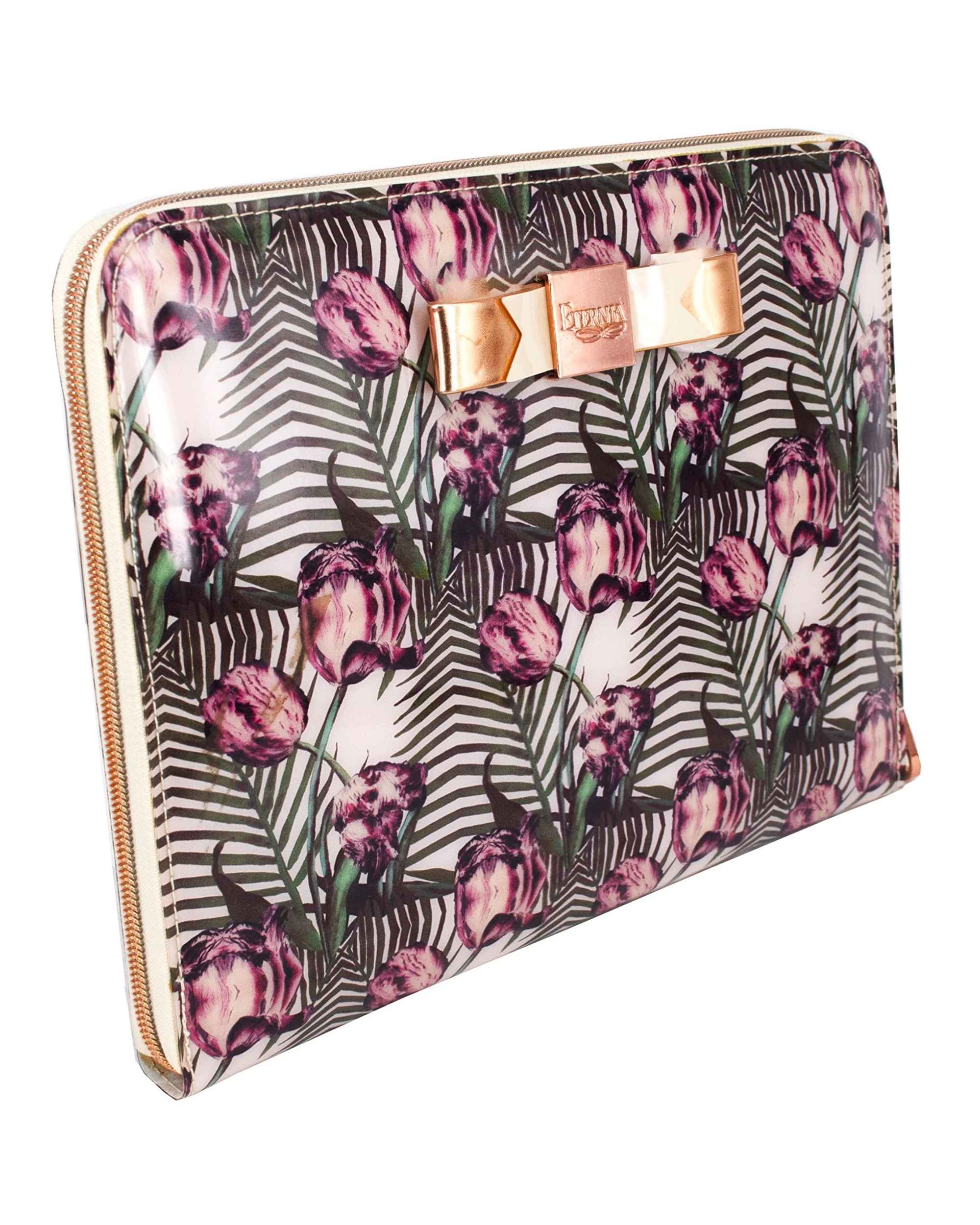 Eternia® Floral iPad & Tablet Carry Bag – Tropical Floral Print | Stylish, Protective, and Water-Resistant Sleeve