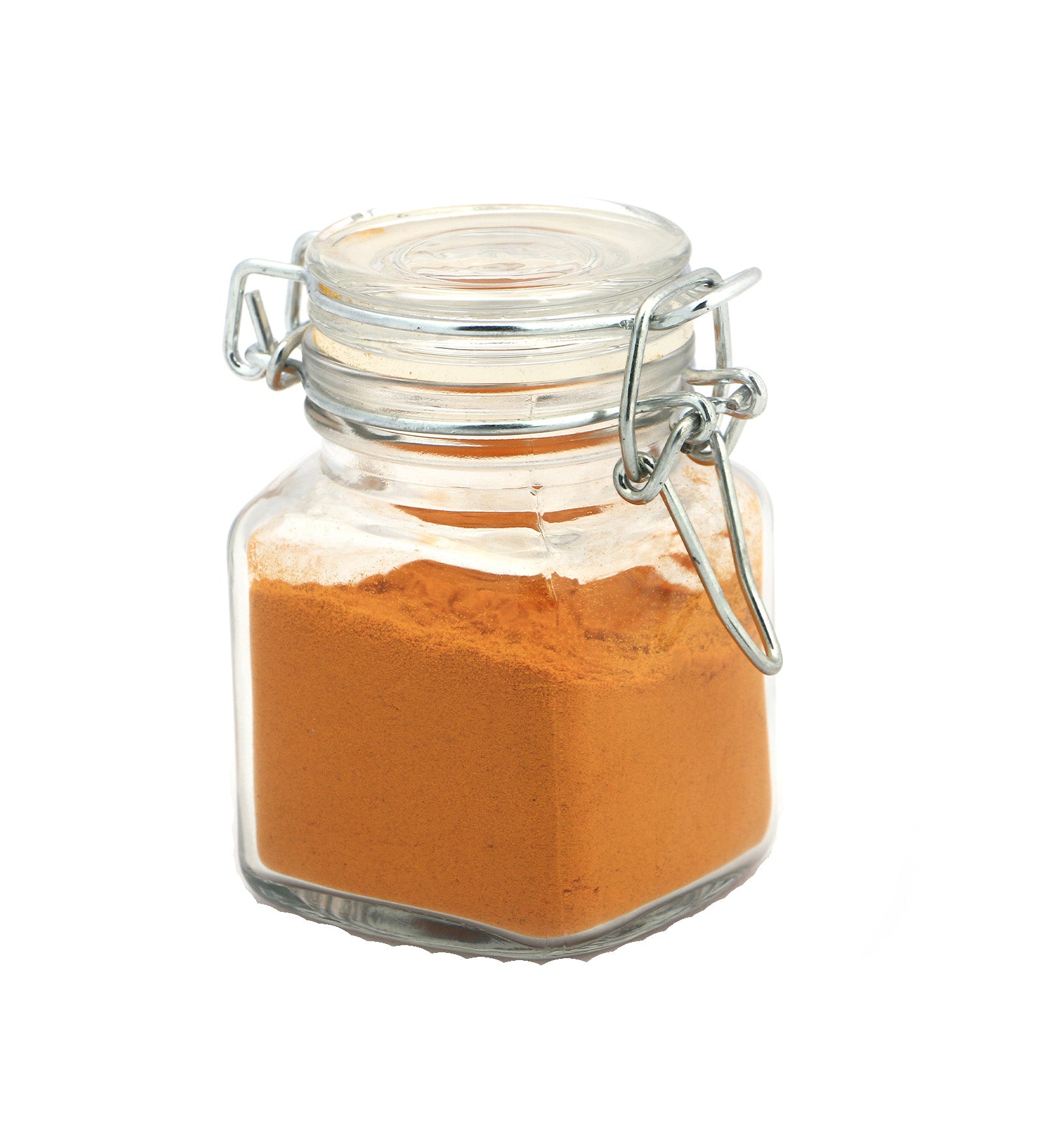 Premsons® Square  Glass Jars Clip Top Glass Canister Wide Mouth Storage Canister Jars For Masala,Spice,Food,aachar,Sugar,Bean Storage - (25ml) -Pack of 12)