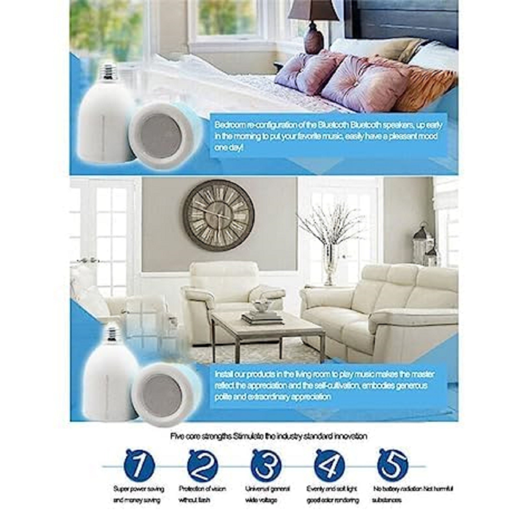 Premsons® LED Light Melody Bluetooth Speaker with Music Lamp Audio Adjustable Brightness and Volume for Smart Mobile Phone & Tablet