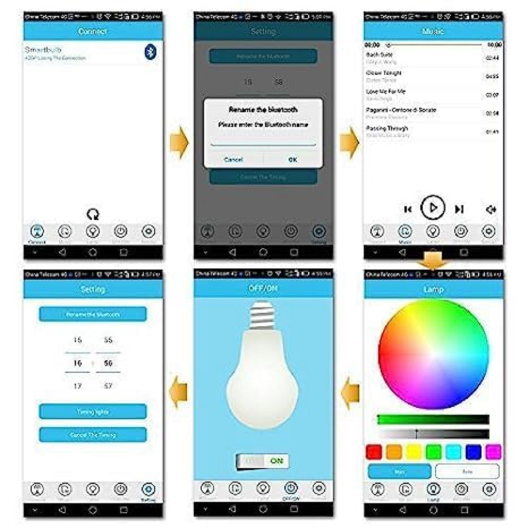 Premsons® LED Light Melody Bluetooth Speaker with Music Lamp Audio Adjustable Brightness and Volume for Smart Mobile Phone & Tablet