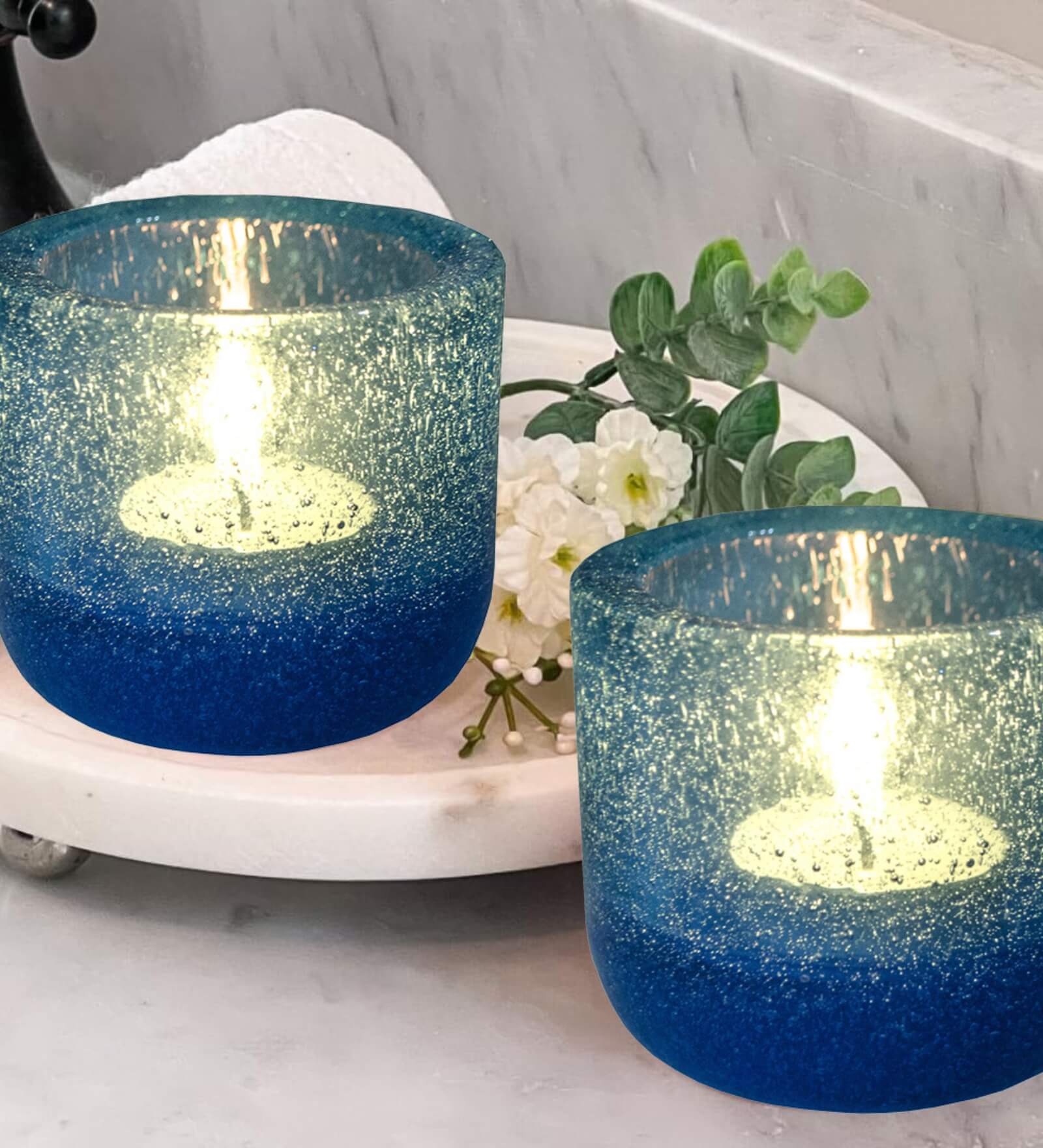Premsons® Glass Votive Candle Holder | Decorative Tealight Holder for Home Décor, Parties, and Festive Celebrations
