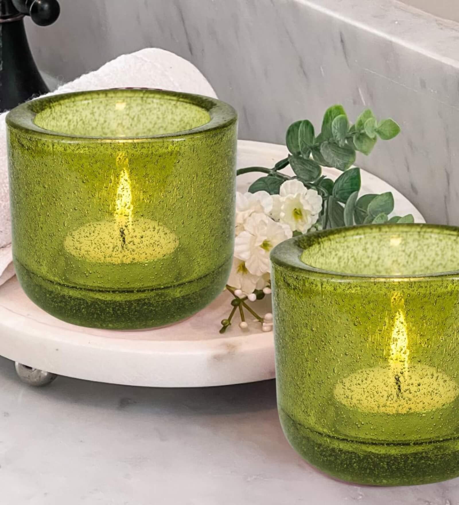 Premsons® Glass Votive Candle Holder | Decorative Tealight Holder for Home Décor, Parties, and Festive Celebrations