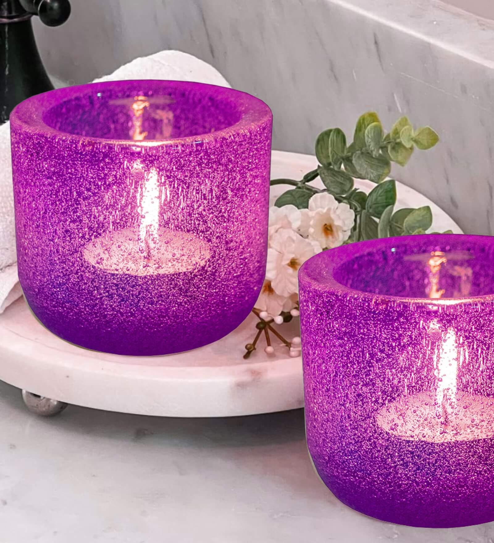 Premsons® Glass Votive Candle Holder | Decorative Tealight Holder for Home Décor, Parties, and Festive Celebrations