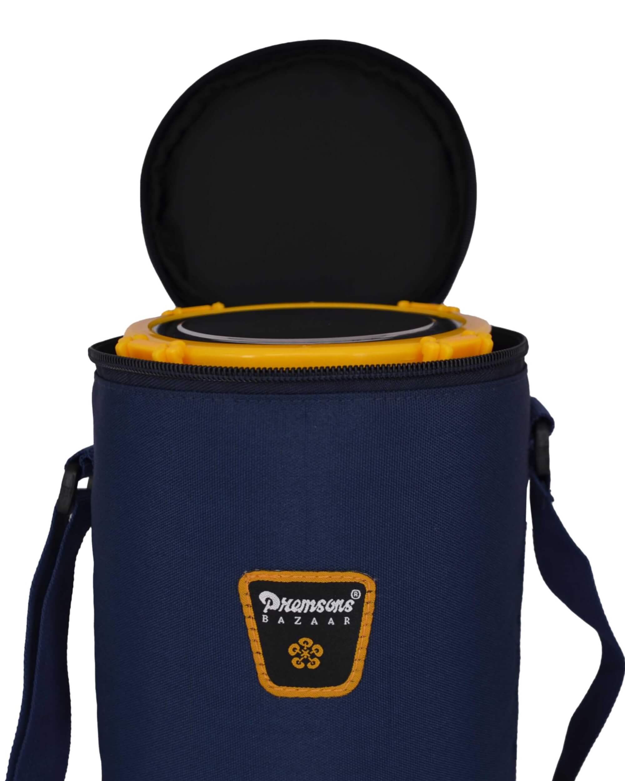 Premsons® Round Stainless Steel Lunch Box Set with Insulated Bag – Portable Tiffin for Office, Travel, and Meal Prep | Lunch Box with 4 Containers