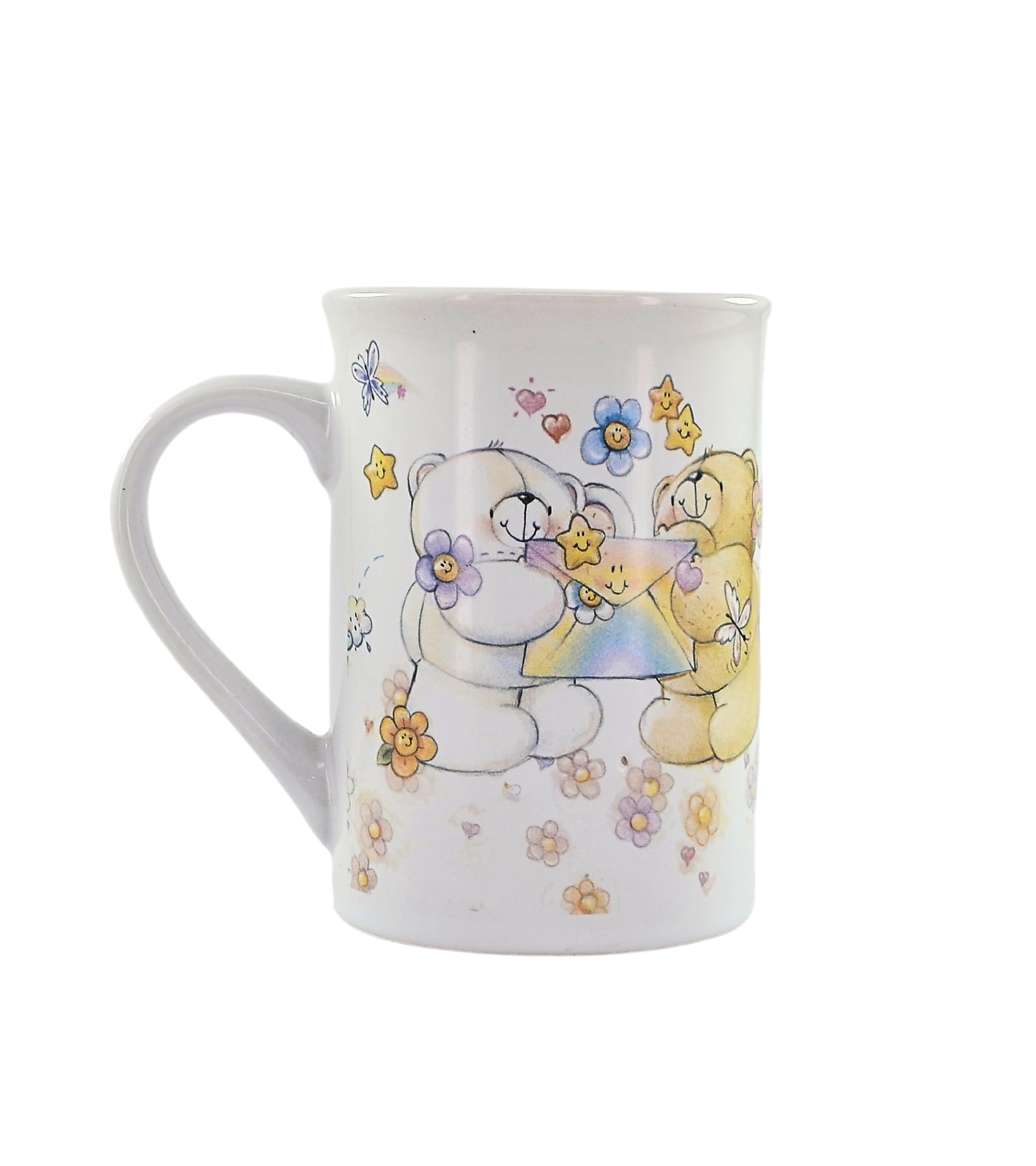 Premsons® Teddy Bear Print Ceramic Coffee Mug – 300ml Cute Brown & White Mug for Daily Use at Home & Office | Stylish Gift for All Occasions