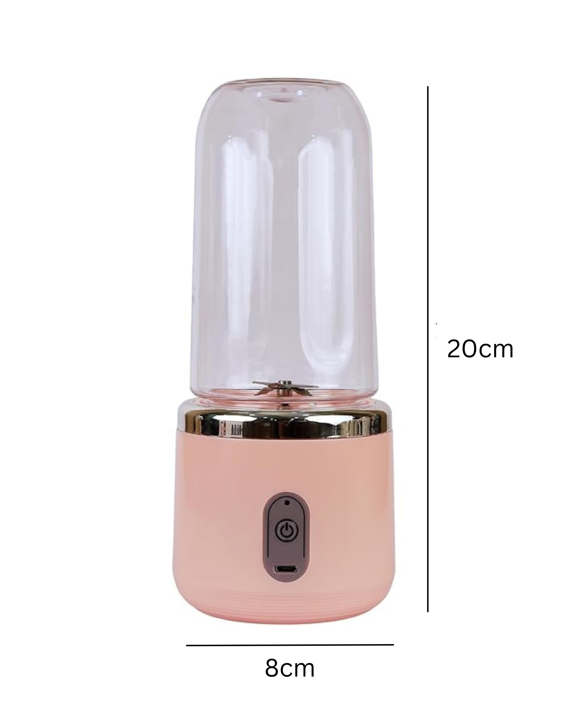 Mix & Go® USB Rechargeable Portable Mini Juicer Blender | Small Size Blender for Smoothies, Juices, Shakes | Compact & Travel Friendly