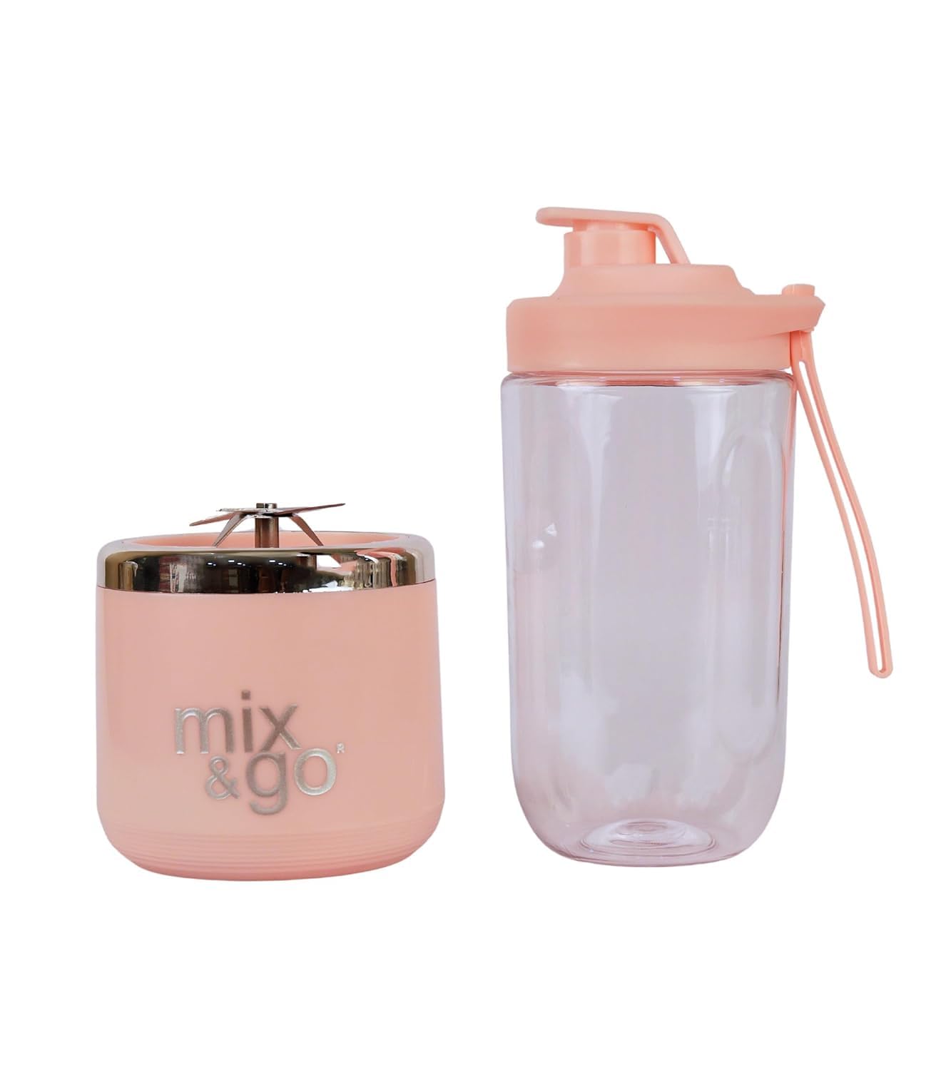 Mix & Go® USB Rechargeable Portable Mini Juicer Blender | Small Size Blender for Smoothies, Juices, Shakes | Compact & Travel Friendly