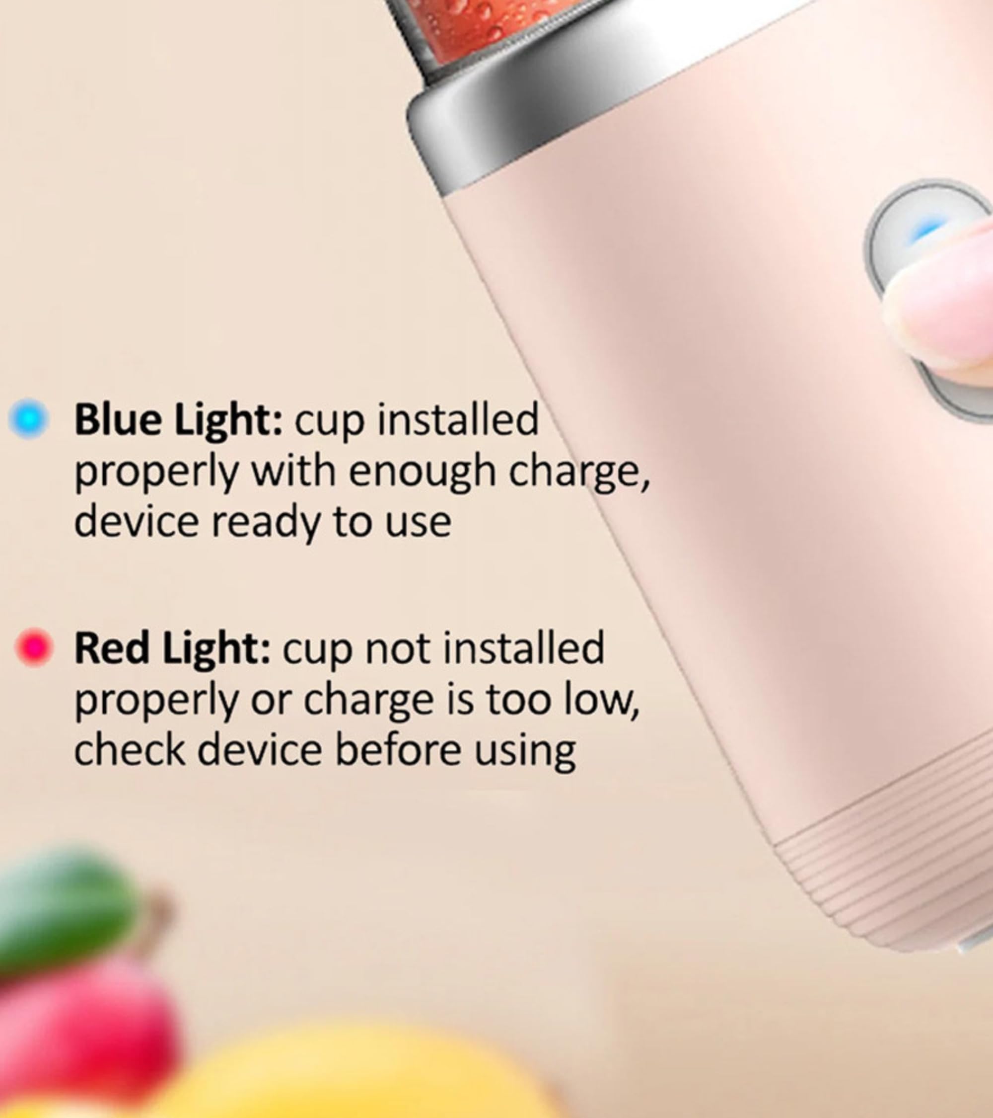 Mix & Go® USB Rechargeable Portable Mini Juicer Blender | Small Size Blender for Smoothies, Juices, Shakes | Compact & Travel Friendly