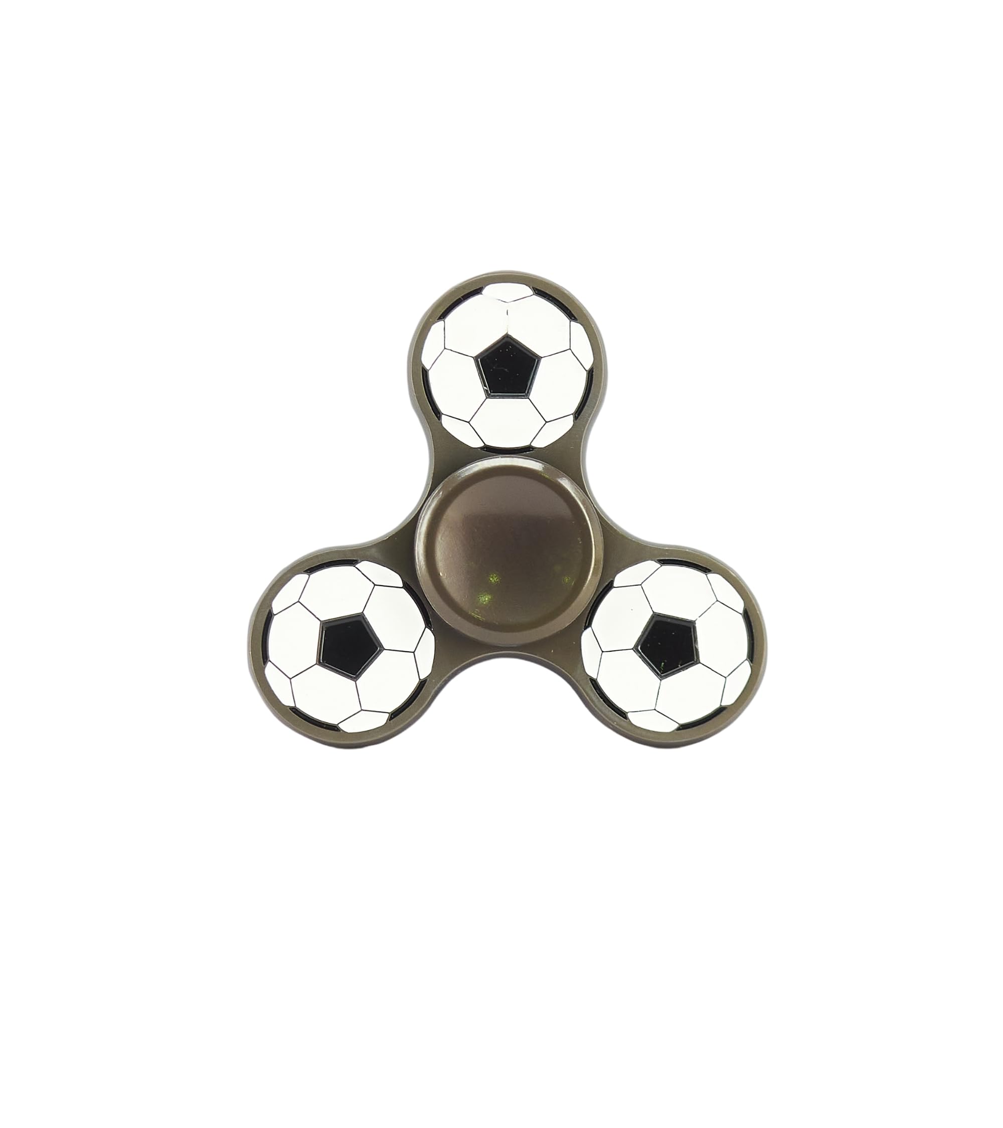 Premsons® Hand Spinner Desk Toy - High Speed Smooth Finger Spin Sensory Fidget Stress Relief Game Play for Kids & Adults - Birthday Party Gift - Metal - Black Football Classic