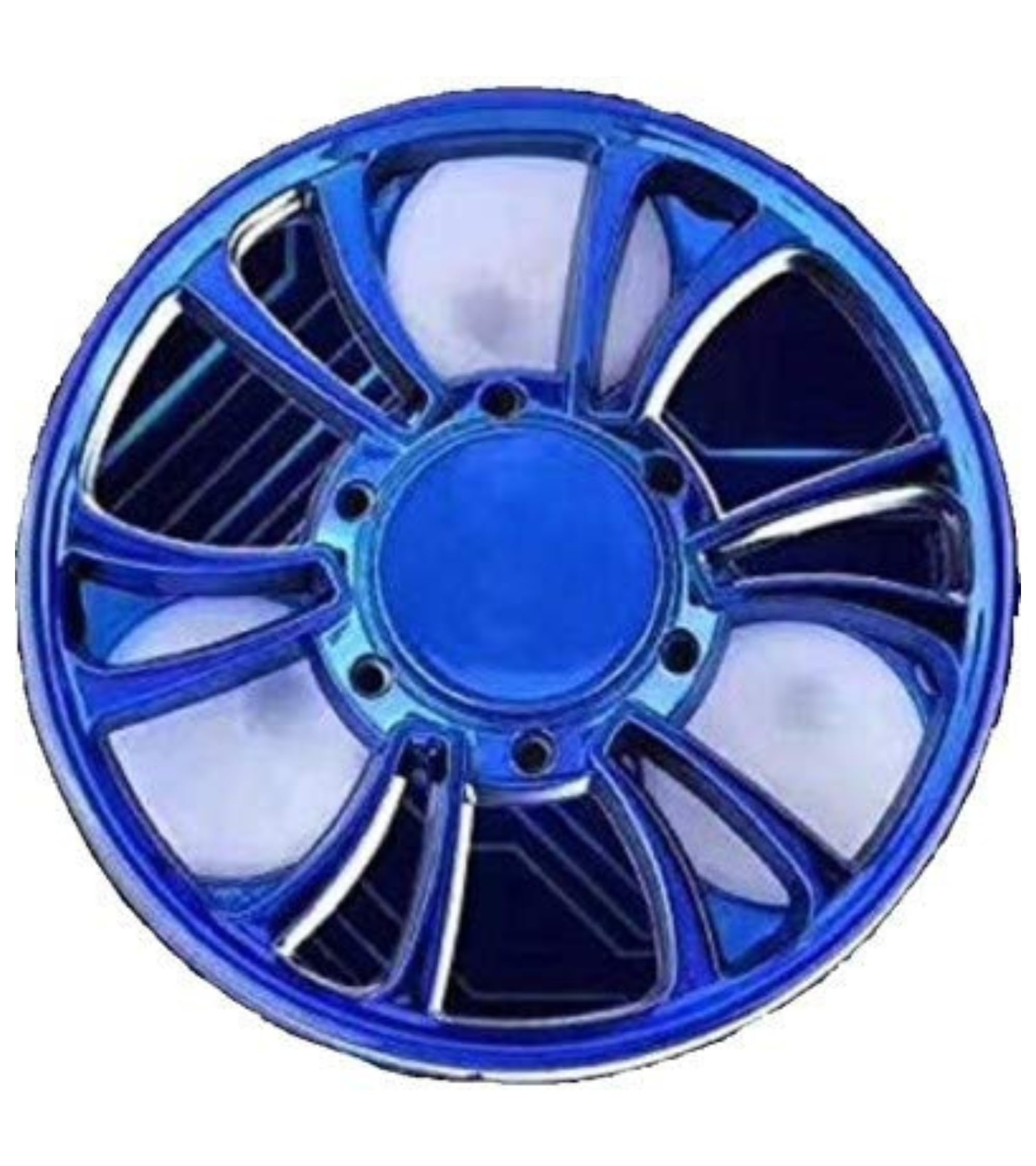 Premsons® Hand Spinner Desk Toy - High Speed Smooth Finger Spin Sensory Fidget Stress Relief Game Play for Kids & Adults - Birthday Party Gift - Plastic - Blue Fan