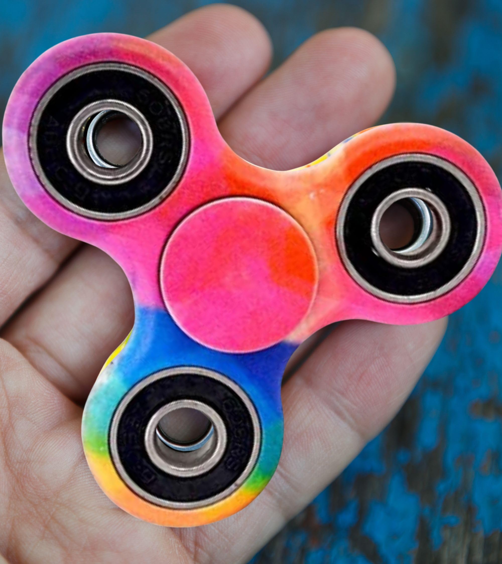Premsons® Hand Spinner Desk Toy - High Speed Smooth Finger Spin Sensory Fidget Stress Relief Game Play for Kids & Adults - Birthday Party Gift - Four Bearing - Multicolor