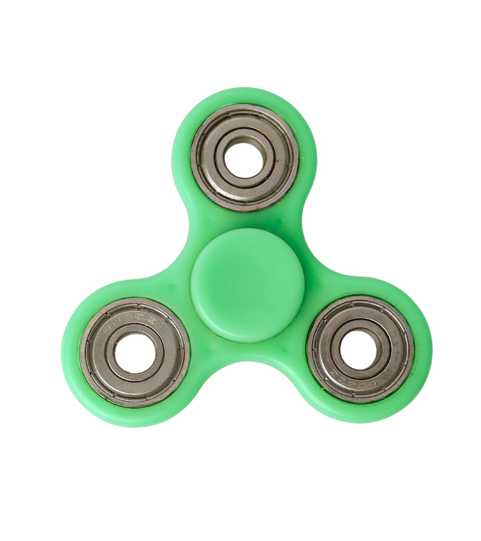Premsons® Hand Spinner Desk Toy - High Speed Smooth Finger Spin Sensory Fidget Stress Relief Game Play for Kids & Adults - Birthday Party Gift - Four Bearing - Green + Silver Bearing