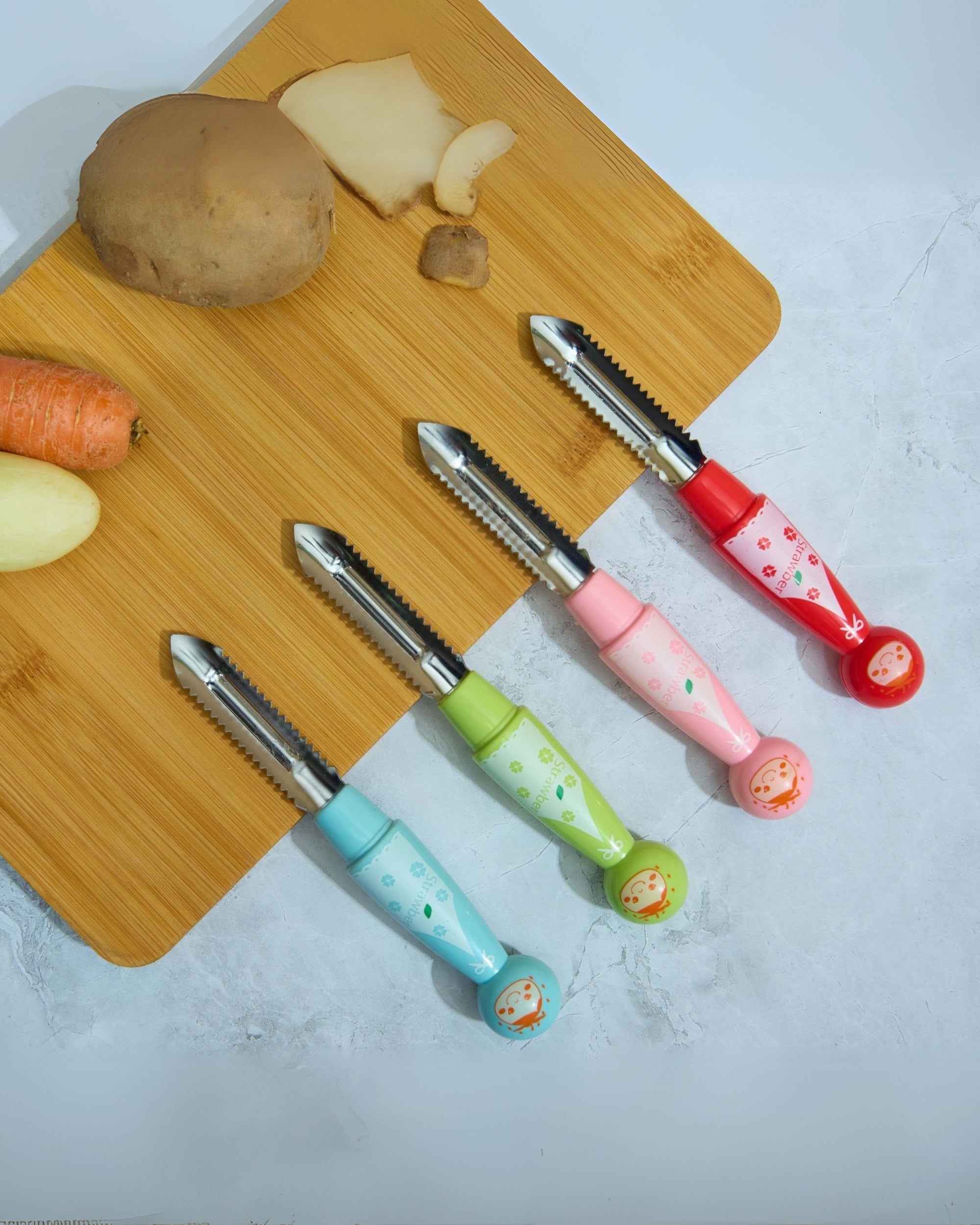 Premsons® Vegetable & Fruit Peeler – Stainless Steel, Sharp Blade, Ergonomic Handle, Rust-Resistant, Easy to Clean, Ideal for Kitchen Use