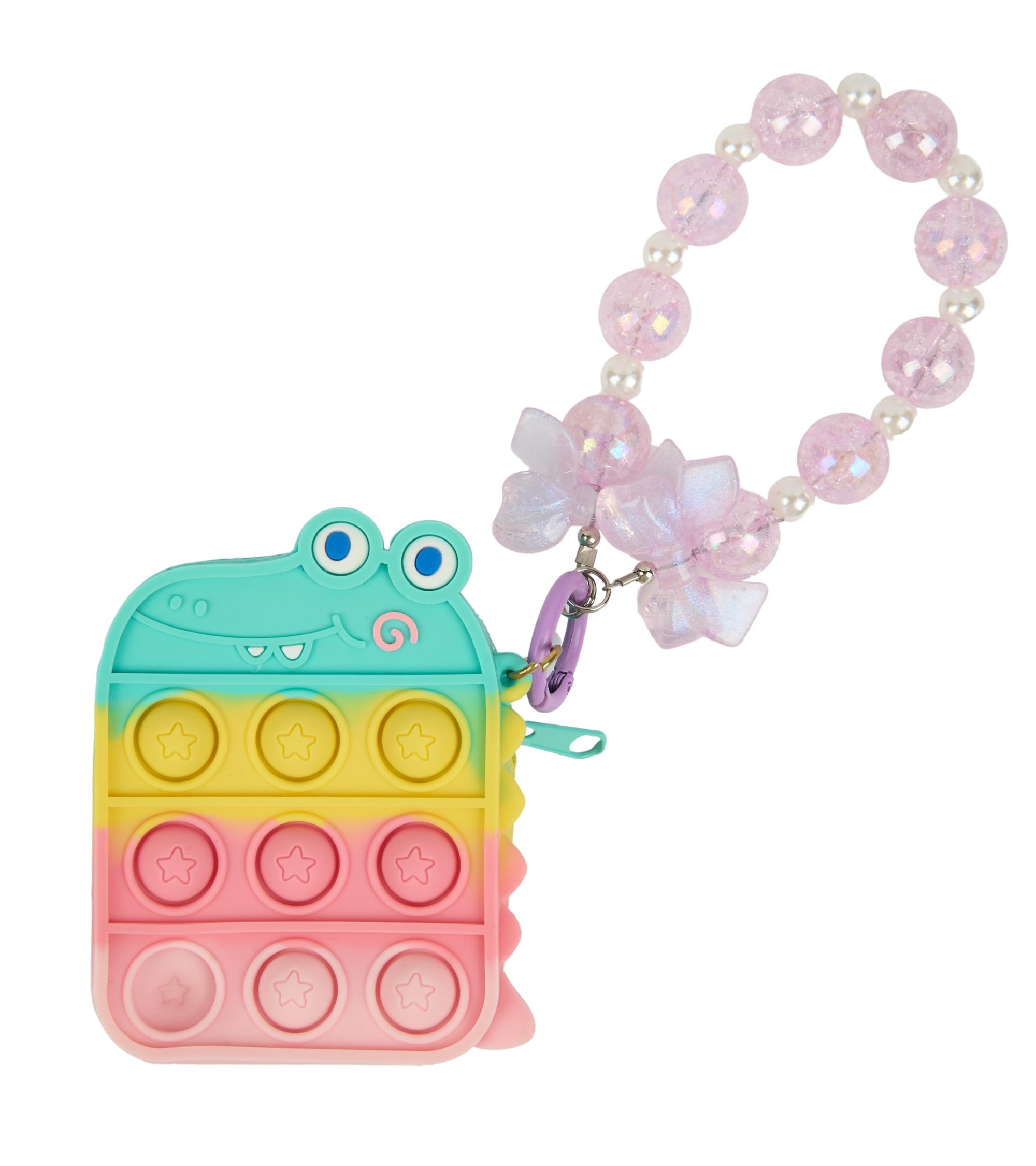 Premsons® Adorable Silicone Coin Purse with Keychain – Sensory Wristlet Pouch for Kids & Adults – Fun & Practical Gift Idea