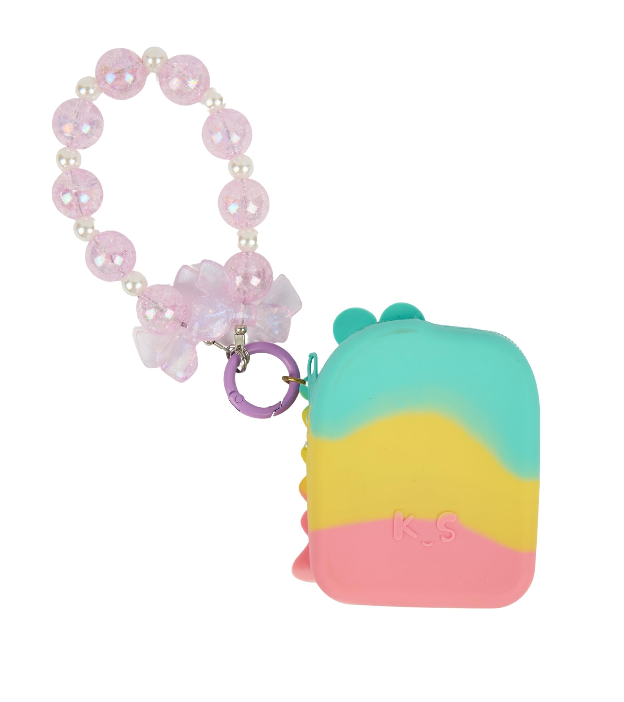 Premsons® Adorable Silicone Coin Purse with Keychain – Sensory Wristlet Pouch for Kids & Adults – Fun & Practical Gift Idea