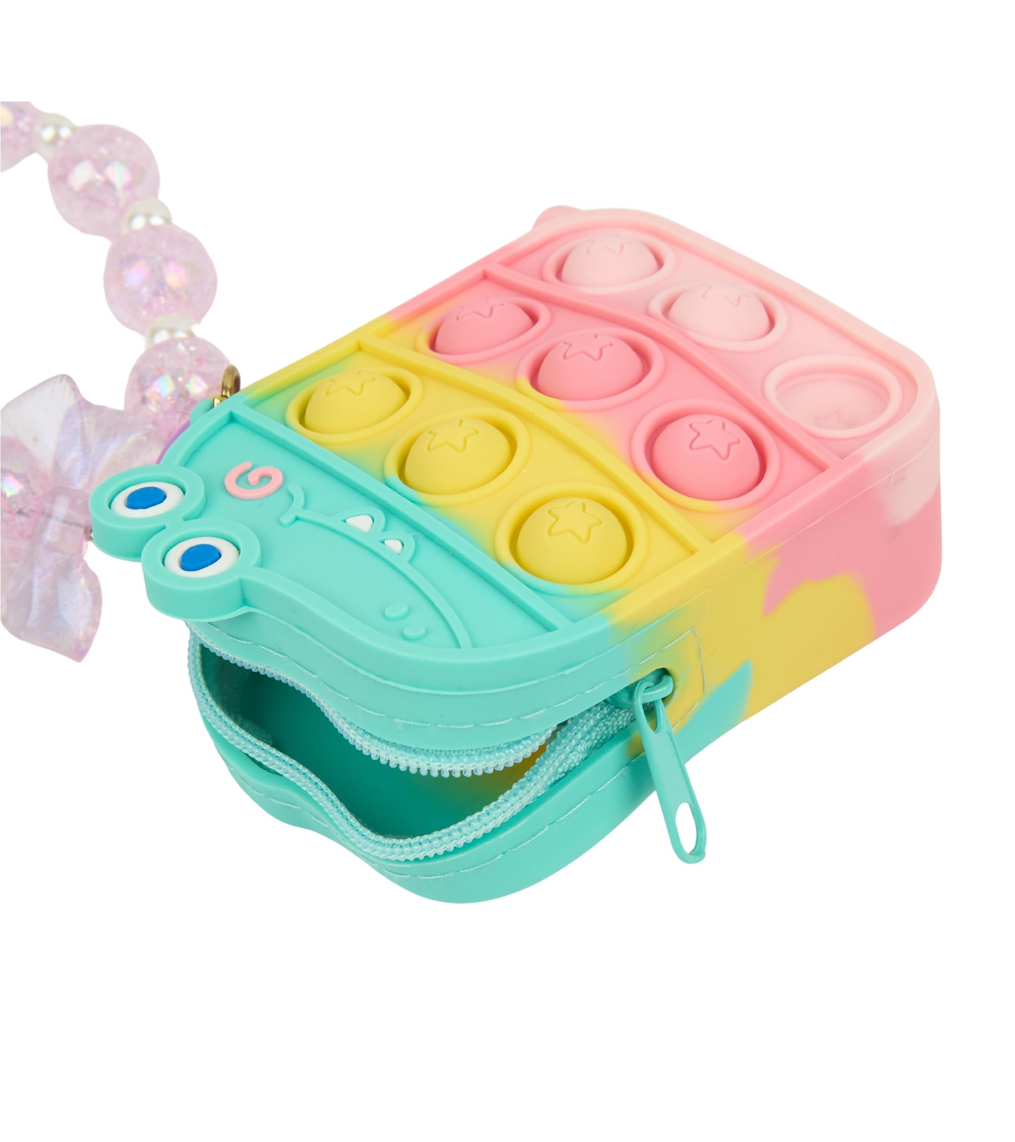 Premsons® Adorable Silicone Coin Purse with Keychain – Sensory Wristlet Pouch for Kids & Adults – Fun & Practical Gift Idea