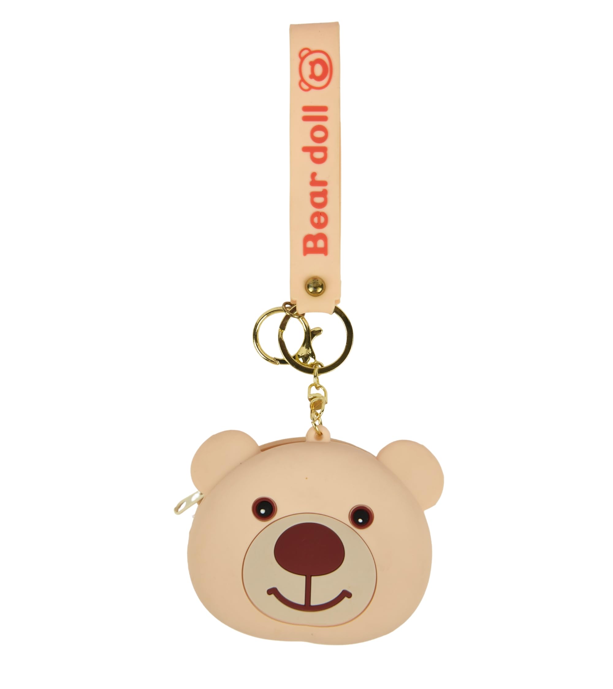 Premsons® Adorable Silicone Coin Purse with Keychain – Sensory Wristlet Pouch for Kids & Adults – Fun & Practical Gift Idea