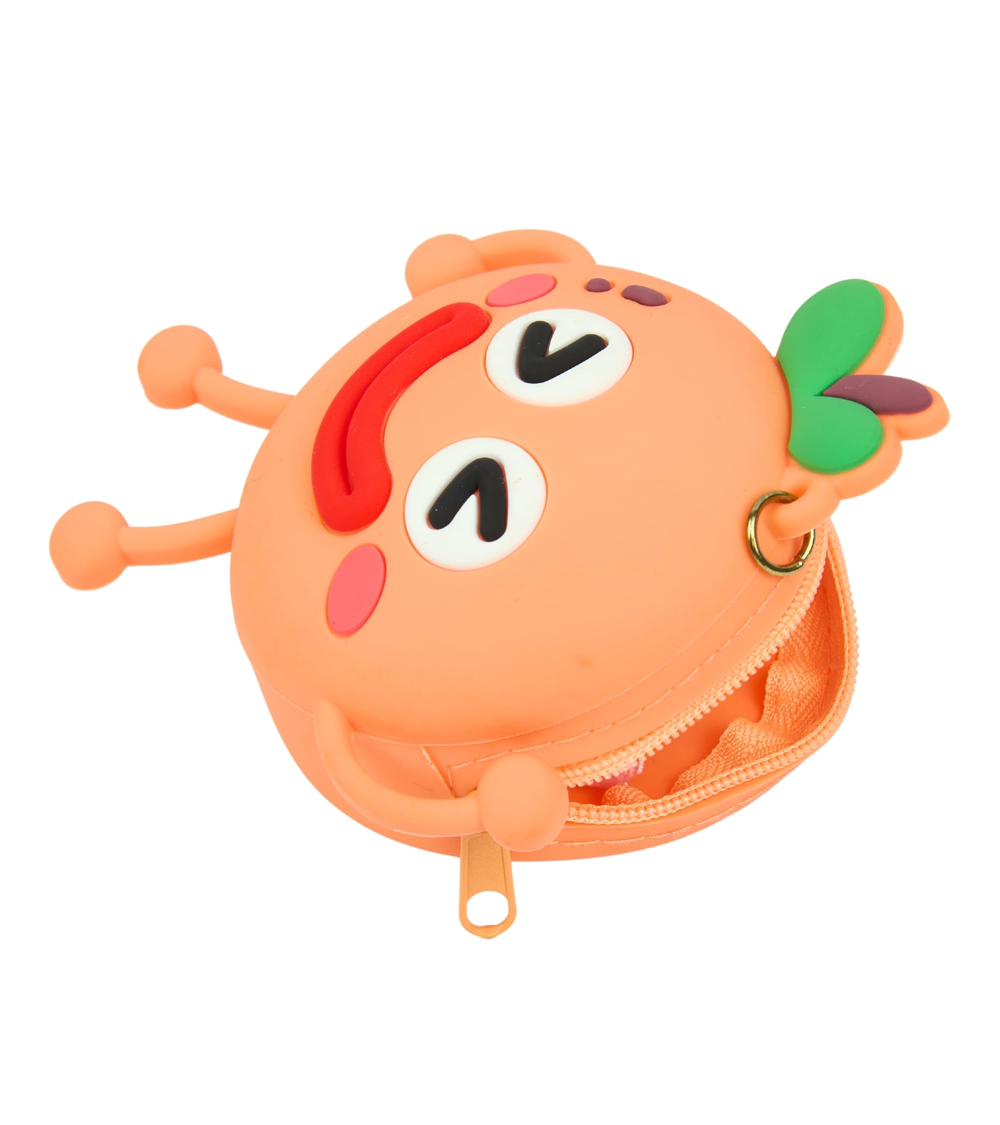 Premsons® Adorable Silicone Coin Purse with Keychain – Sensory Wristlet Pouch for Kids & Adults – Fun & Practical Gift Idea